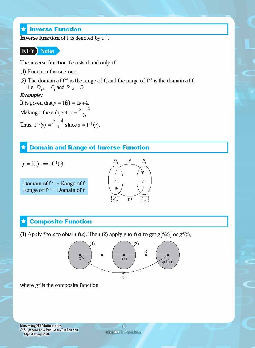 Mastering H2 MATHEMATICS