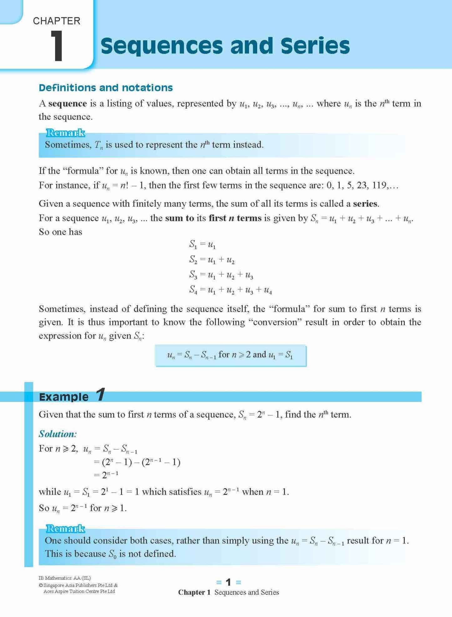 IB Mathematics: Analysis and Approaches (Standard Level)