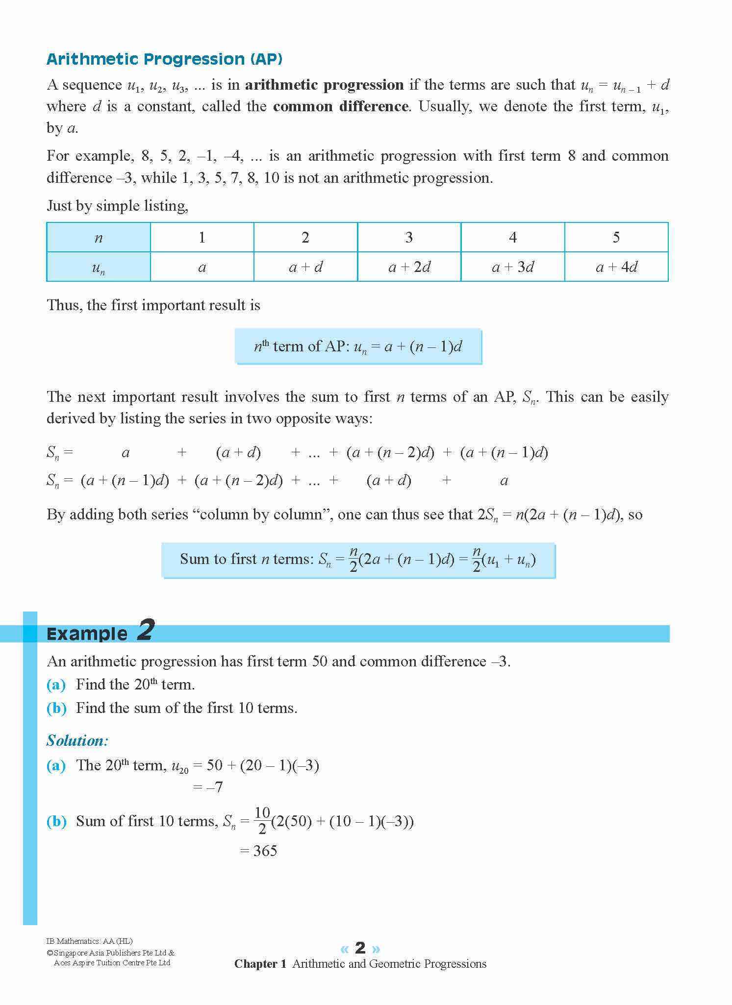 IB Mathematics: Analysis and Approaches (Higher Level)