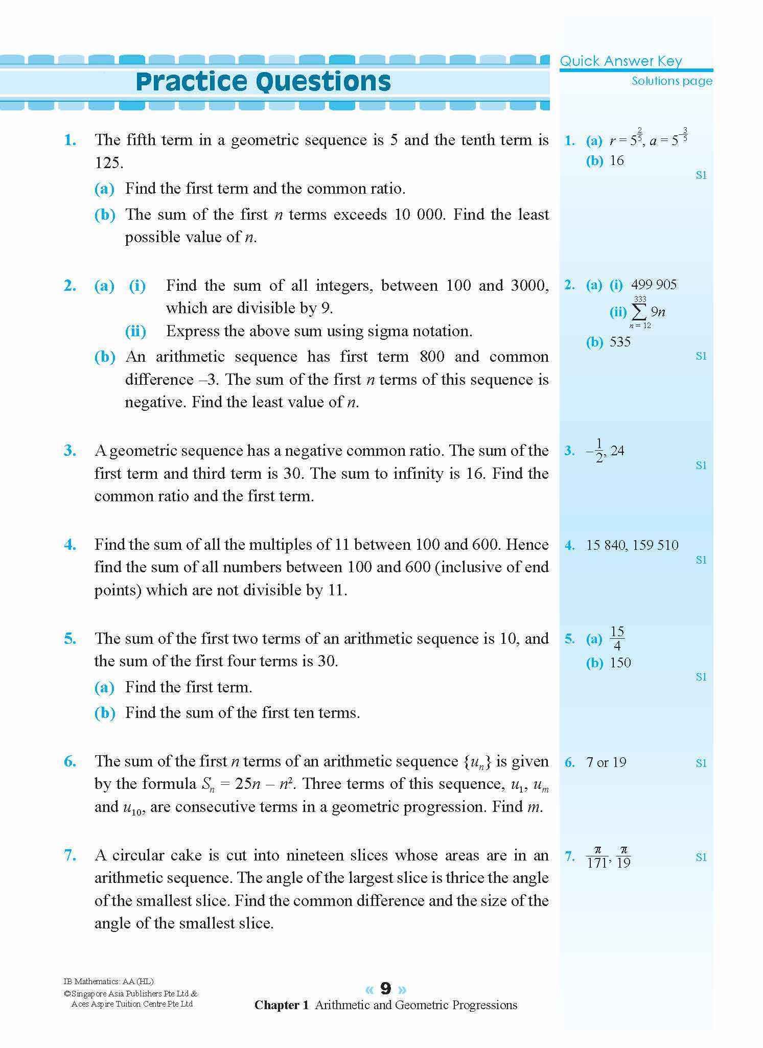 IB Mathematics: Analysis and Approaches (Higher Level)