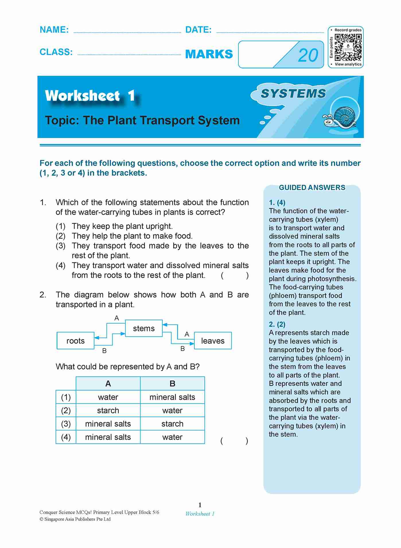 Conquer SCIENCE MCQs! Primary Level Upper Block 5/6