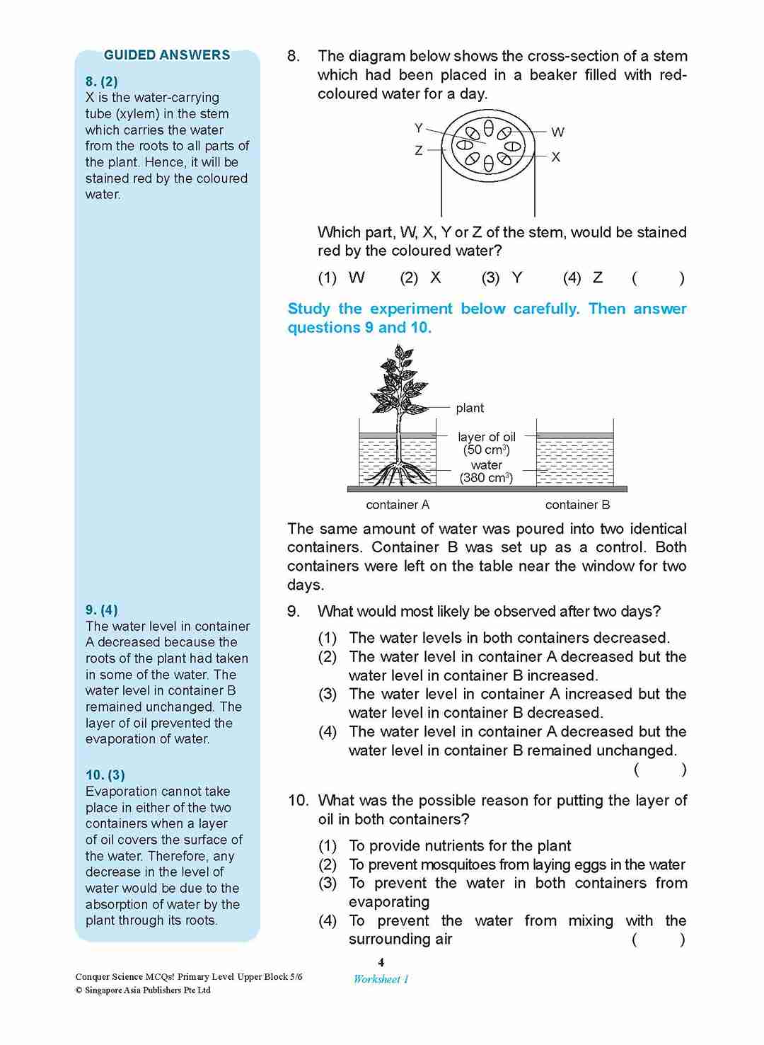 Conquer SCIENCE MCQs! Primary Level Upper Block 5/6