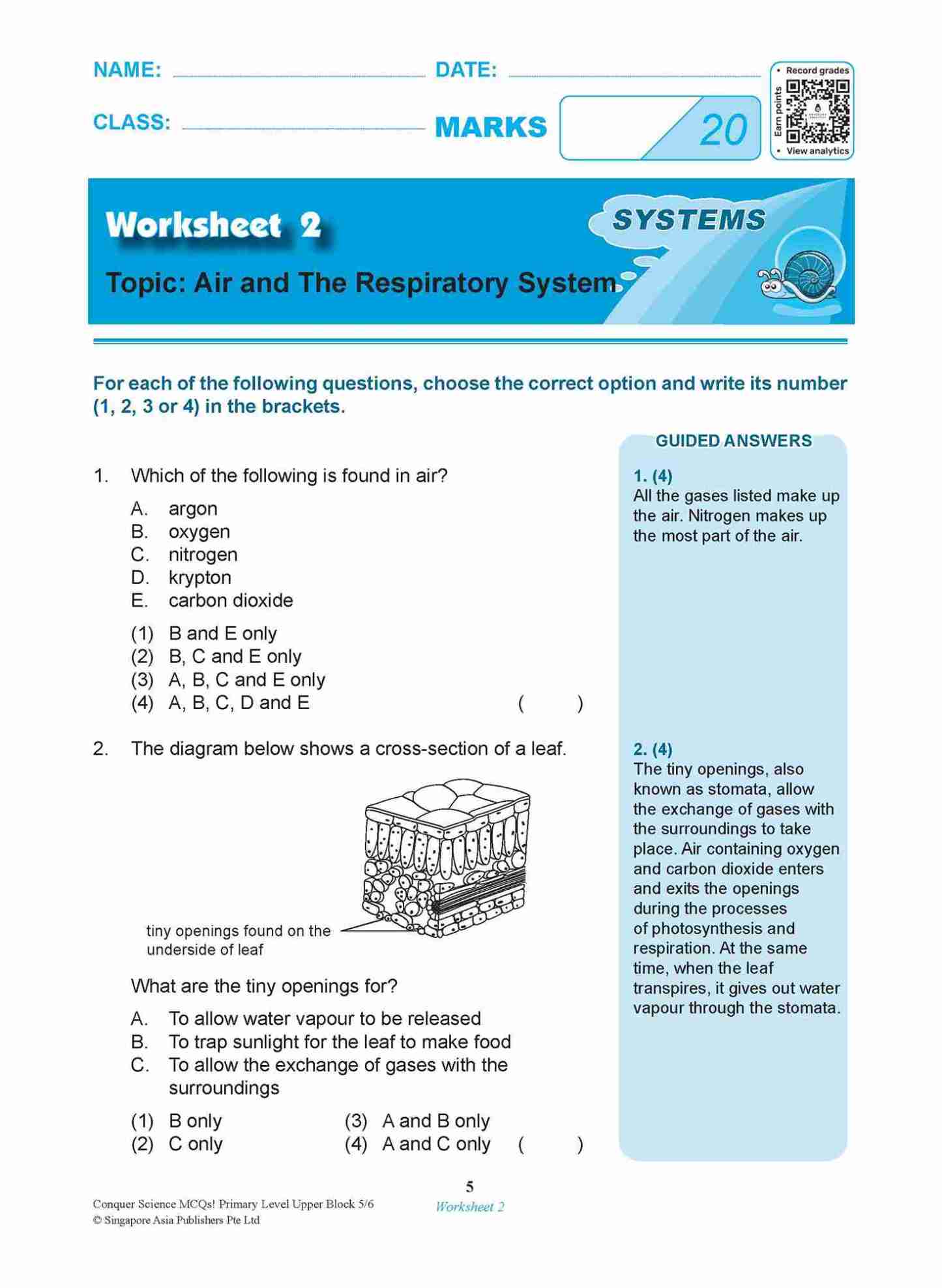 Conquer SCIENCE MCQs! Primary Level Upper Block 5/6