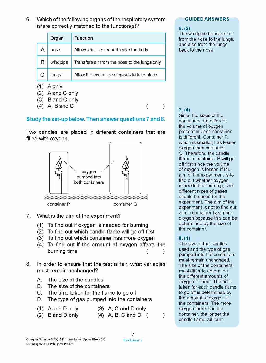 Conquer SCIENCE MCQs! Primary Level Upper Block 5/6