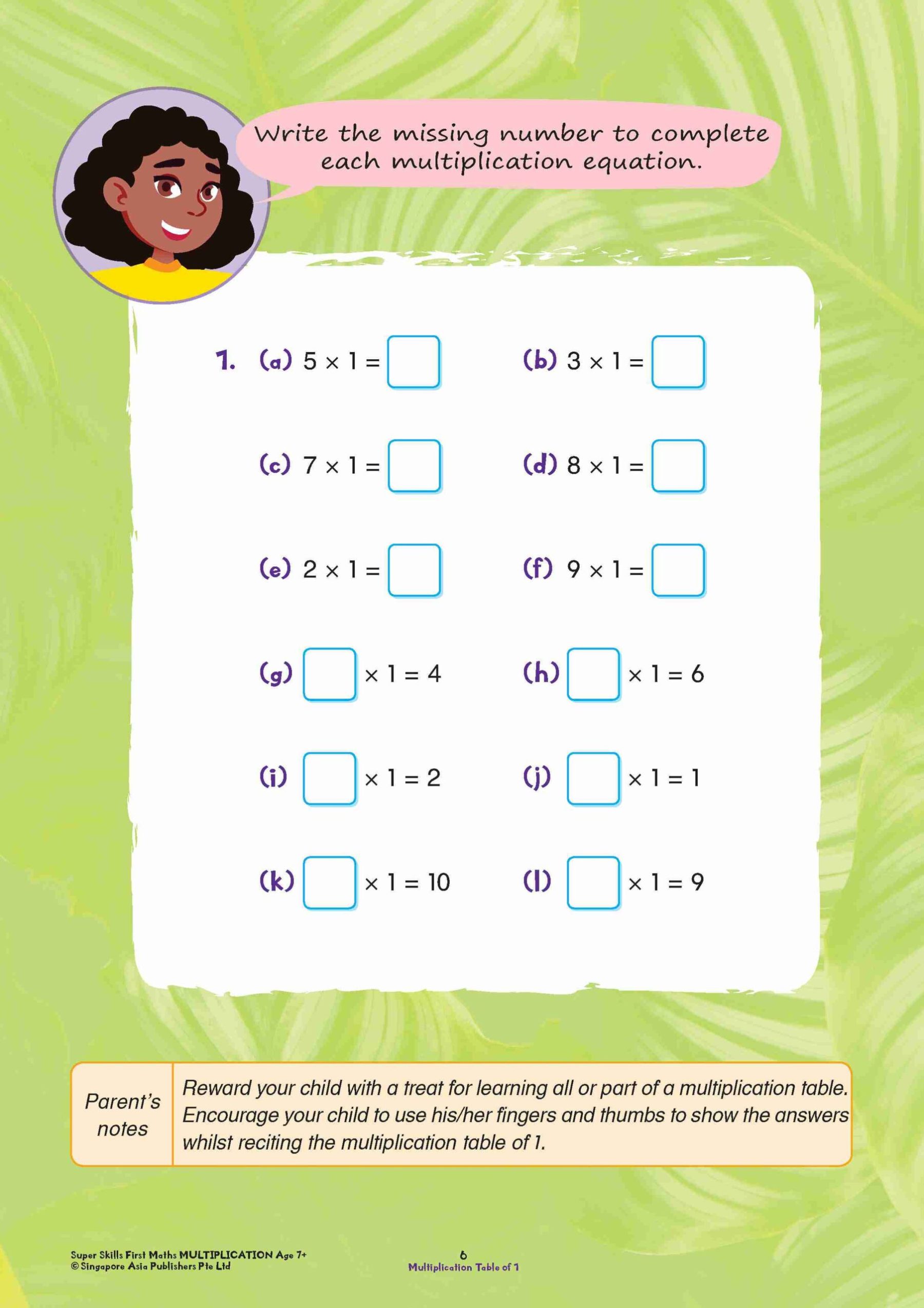 Super Skills First Maths MULTIPLICATION Age 7+ Years