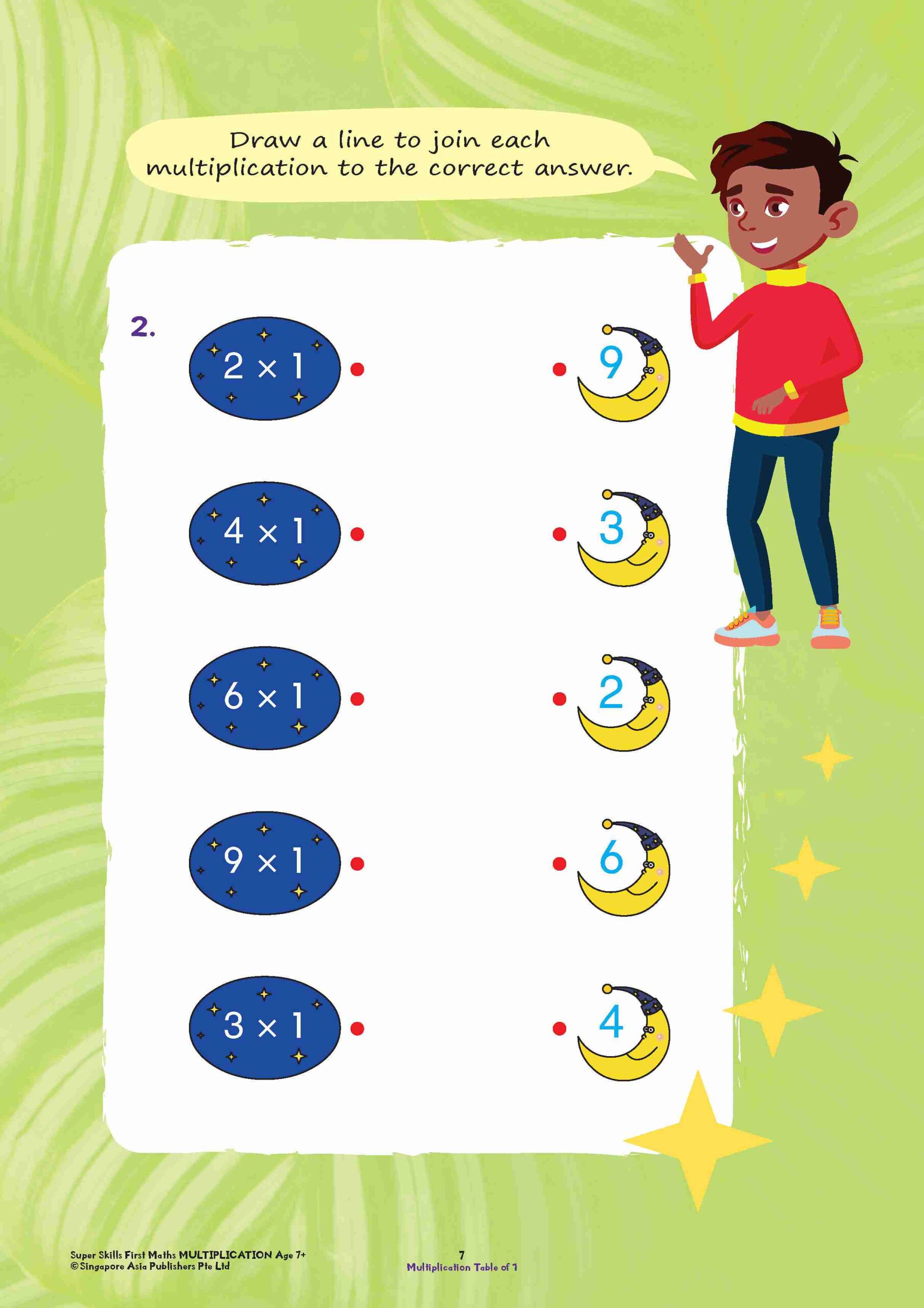 Super Skills First Maths MULTIPLICATION Age 7+ Years