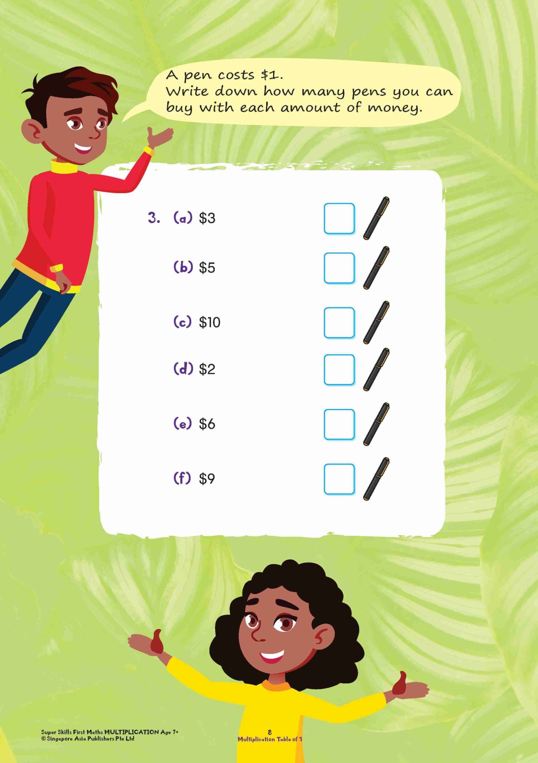 Super Skills First Maths MULTIPLICATION Age 7+ Years