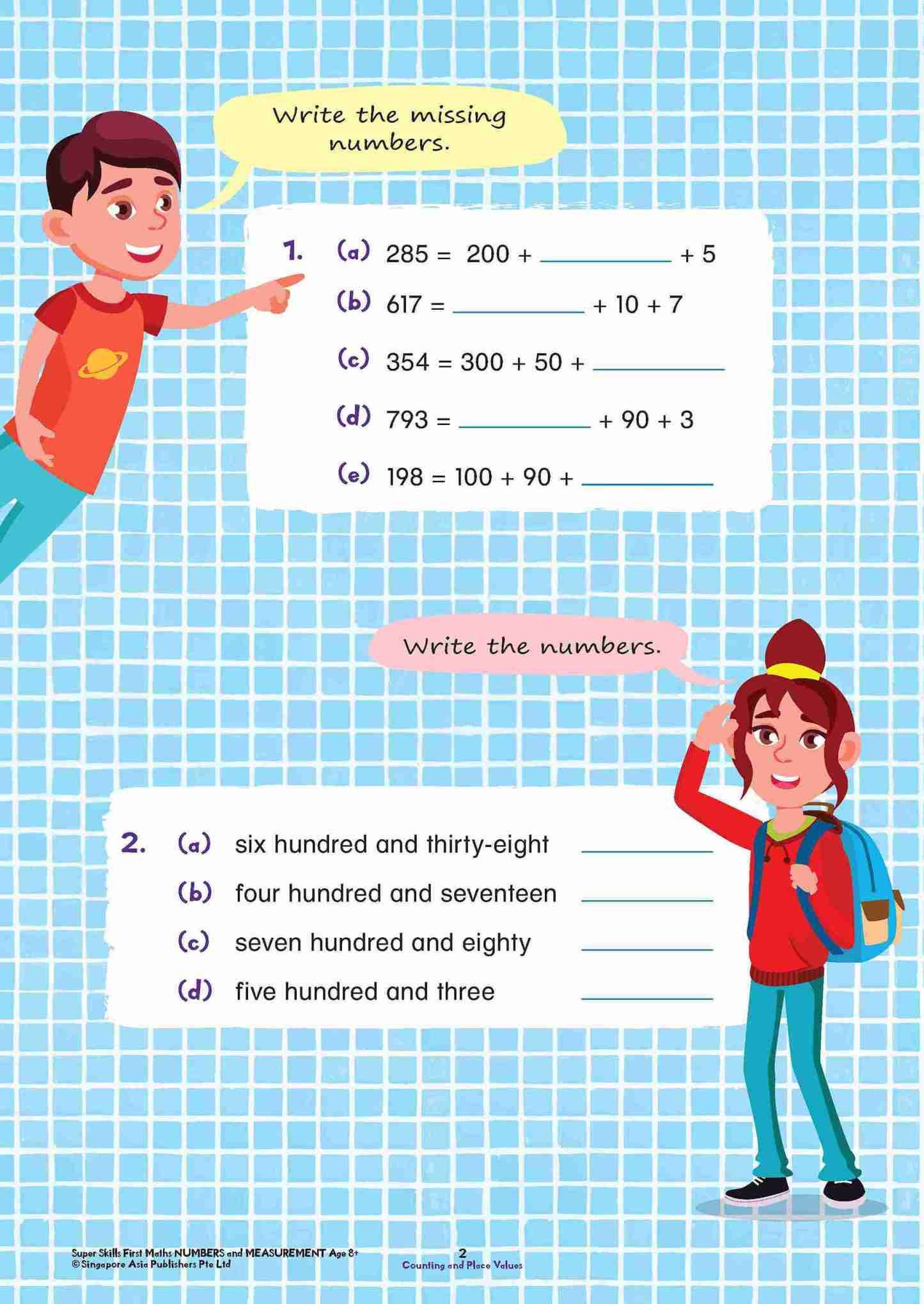 Super Skills First Maths NUMBERS AND MEASUREMENT Age 8+ Years