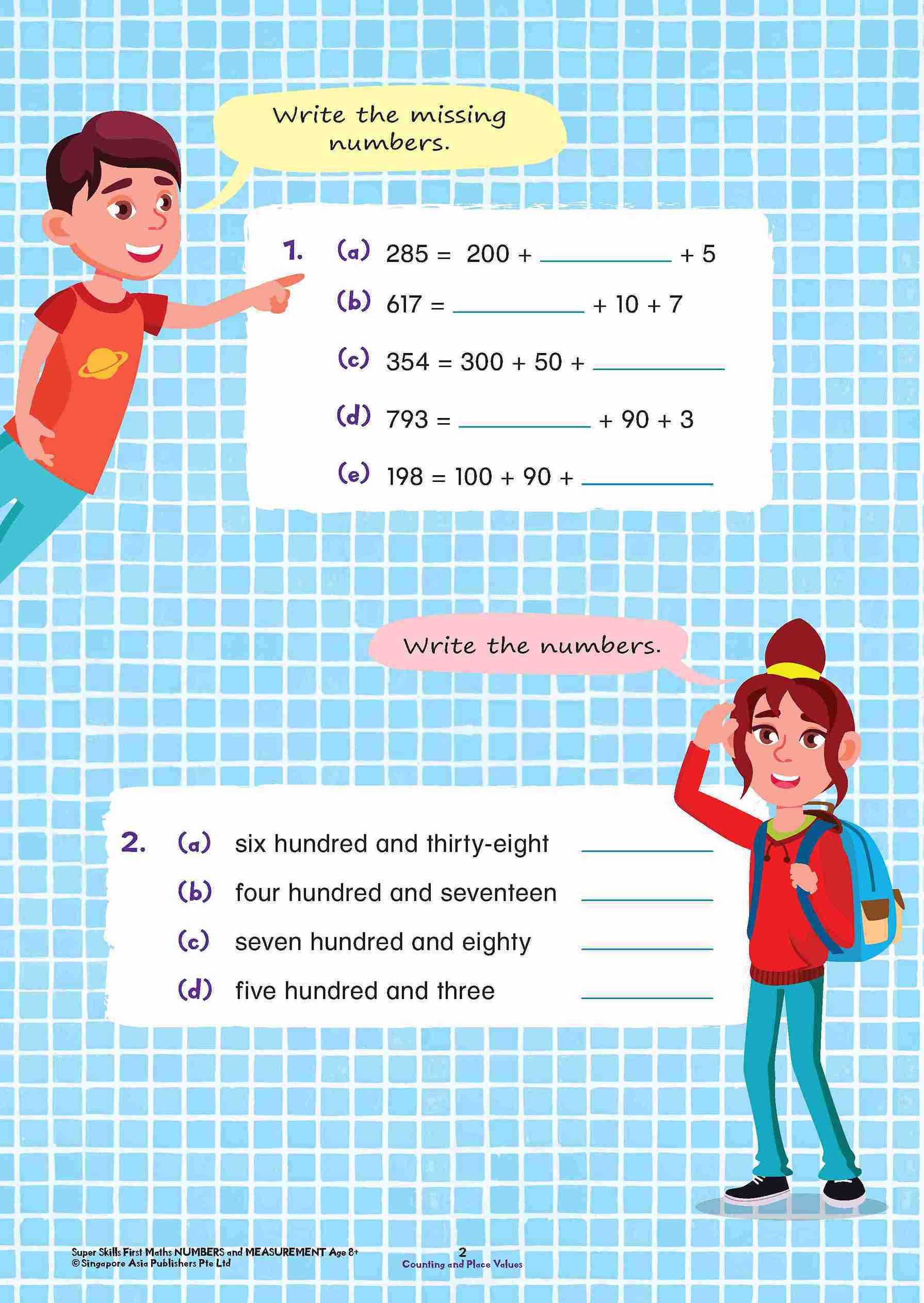 Super Skills First Maths NUMBERS AND MEASUREMENT Age 8+ Years