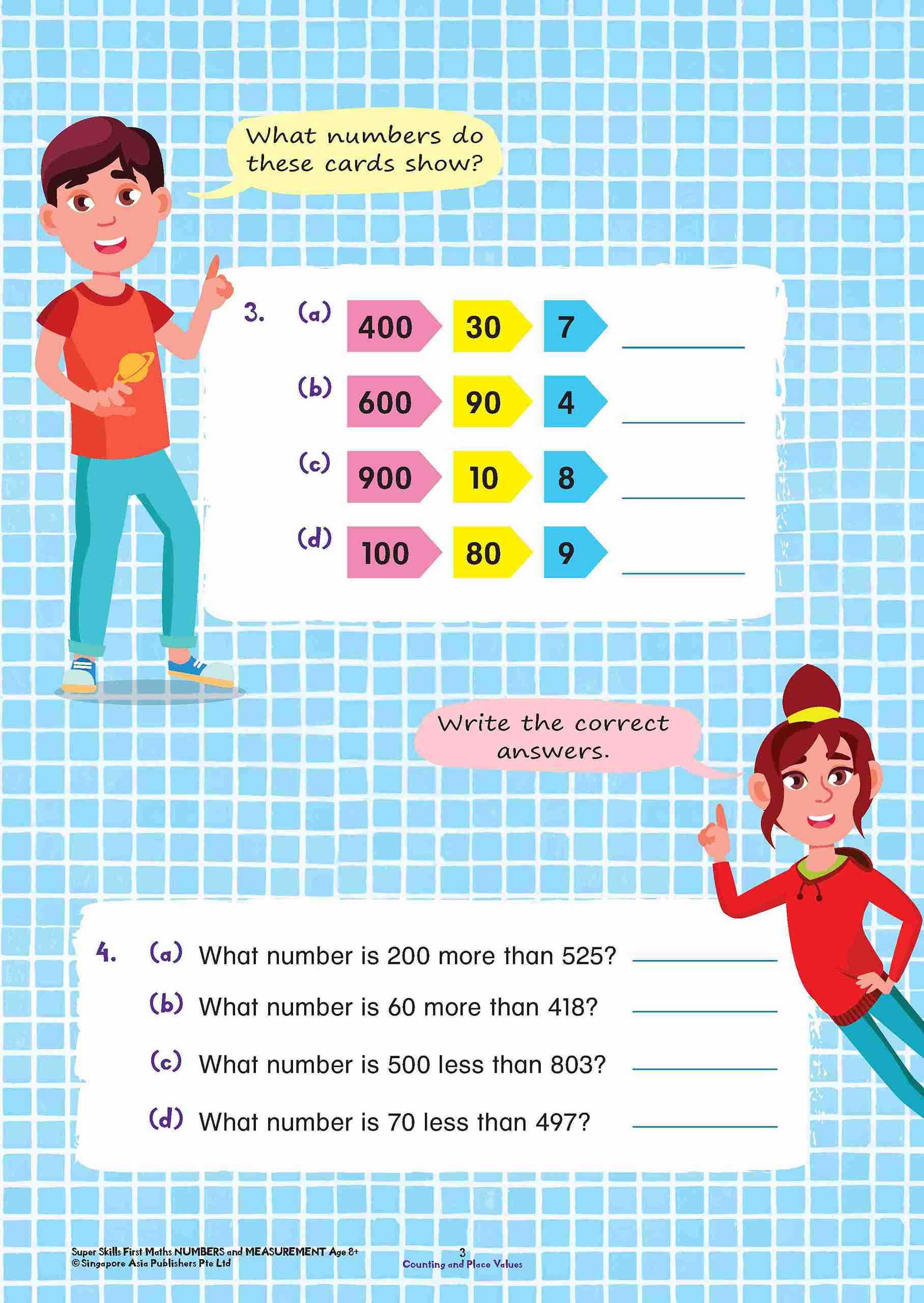 Super Skills First Maths NUMBERS AND MEASUREMENT Age 8+ Years