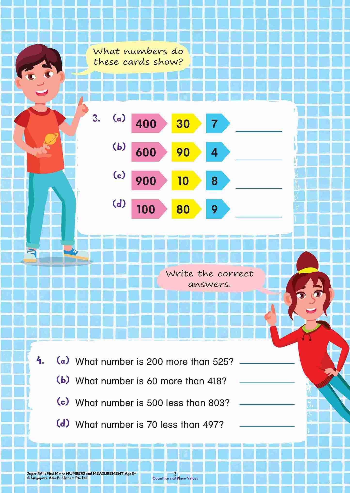 Super Skills First Maths NUMBERS AND MEASUREMENT Age 8+ Years