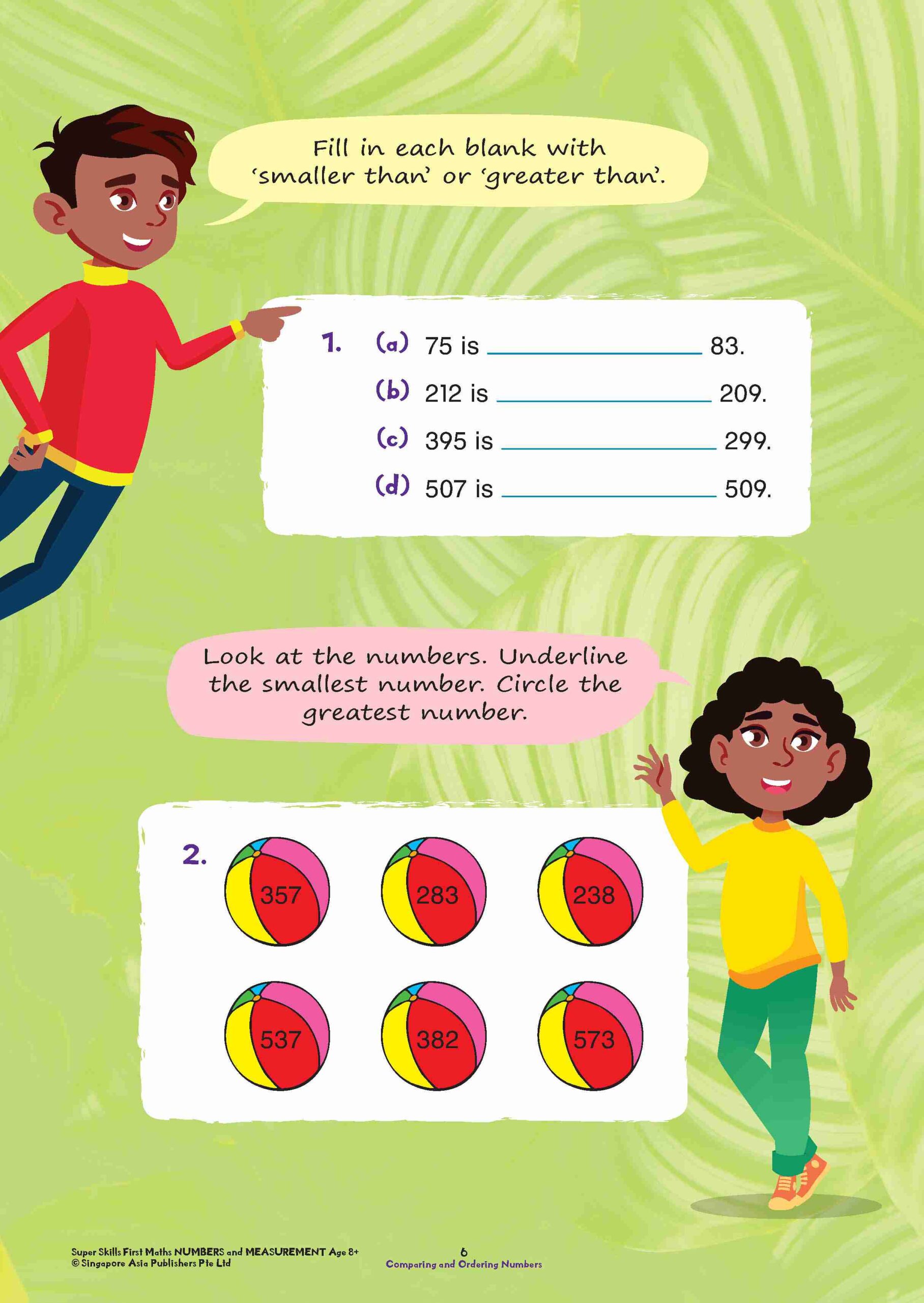 Super Skills First Maths NUMBERS AND MEASUREMENT Age 8+ Years