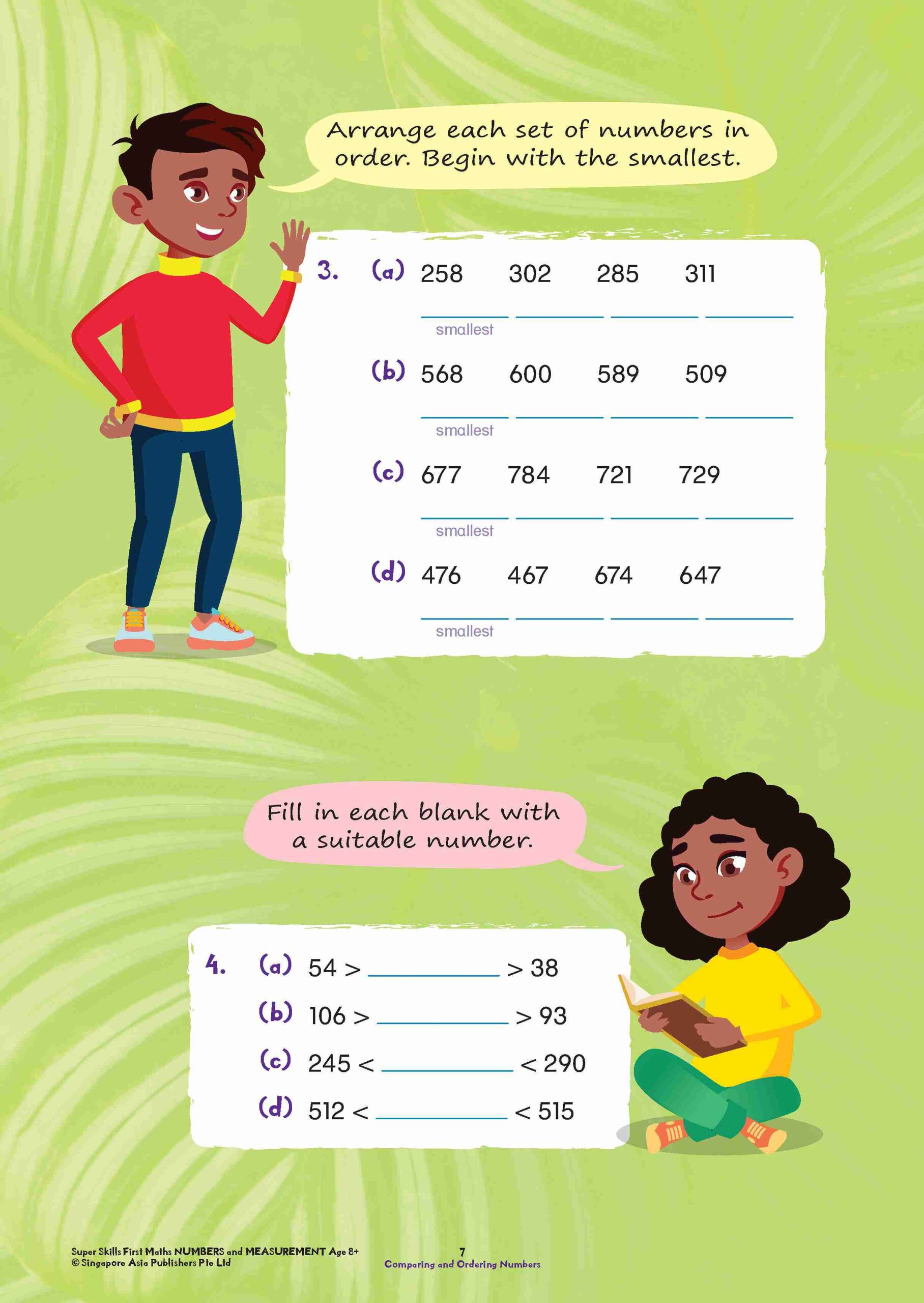 Super Skills First Maths NUMBERS AND MEASUREMENT Age 8+ Years