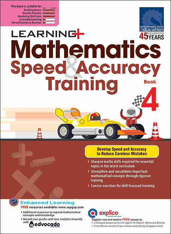 LEARNING+ Mathematics Speed & Accuracy Training Book 4