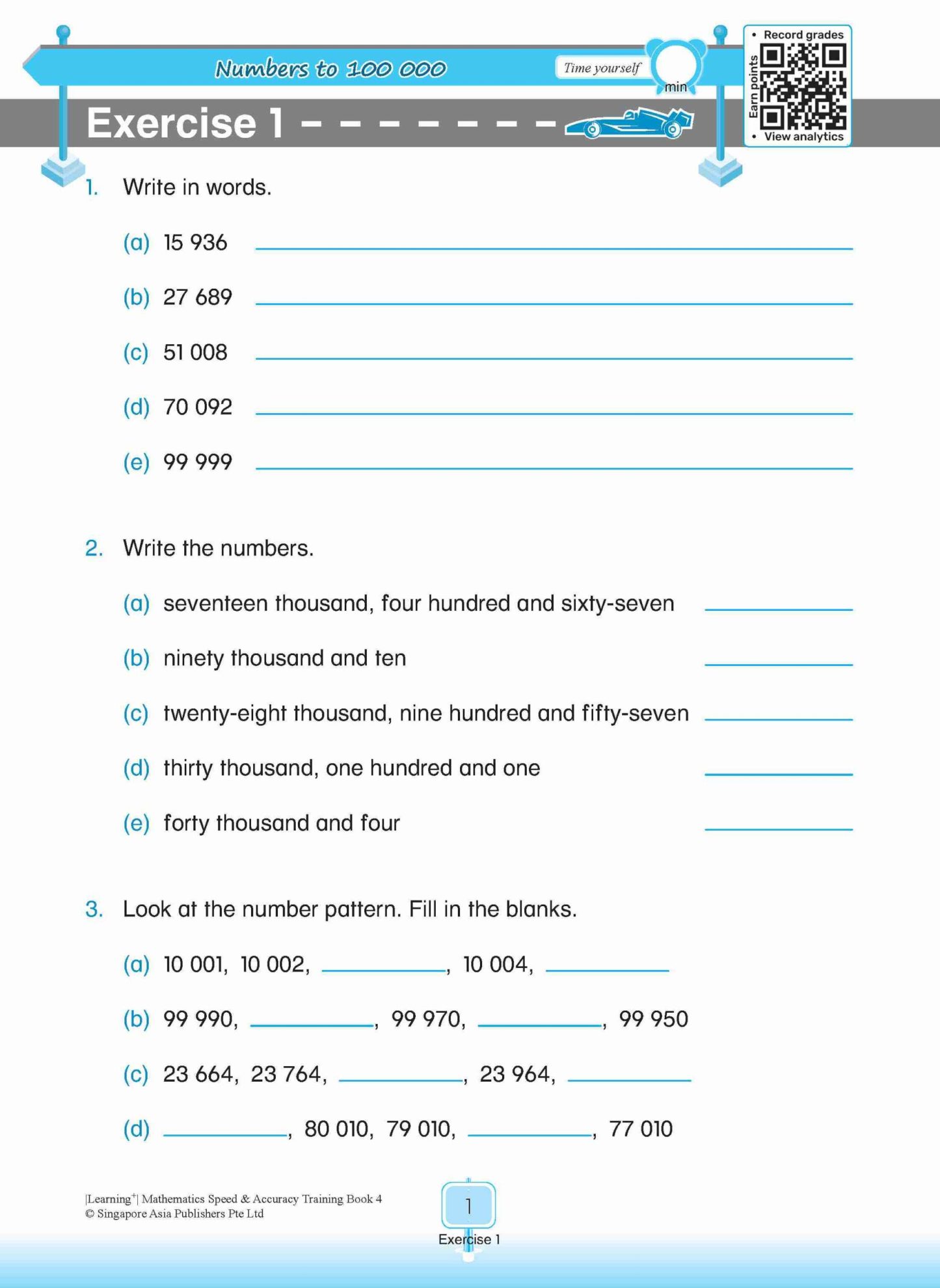 LEARNING+ Mathematics Speed & Accuracy Training Book 4