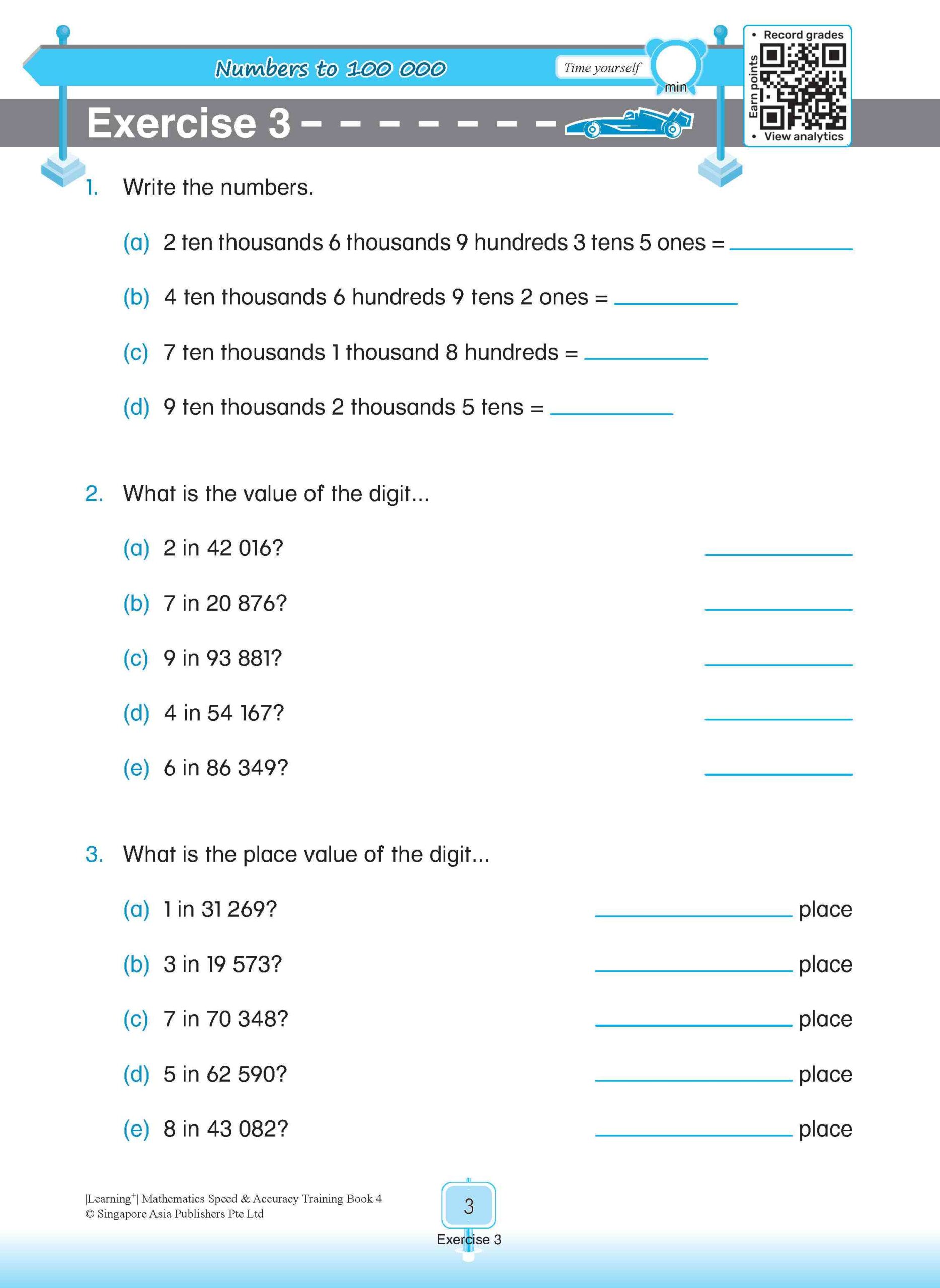 LEARNING+ Mathematics Speed & Accuracy Training Book 4