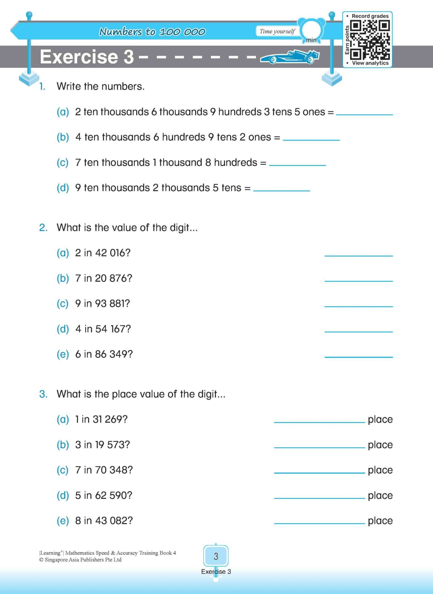 LEARNING+ Mathematics Speed & Accuracy Training Book 4