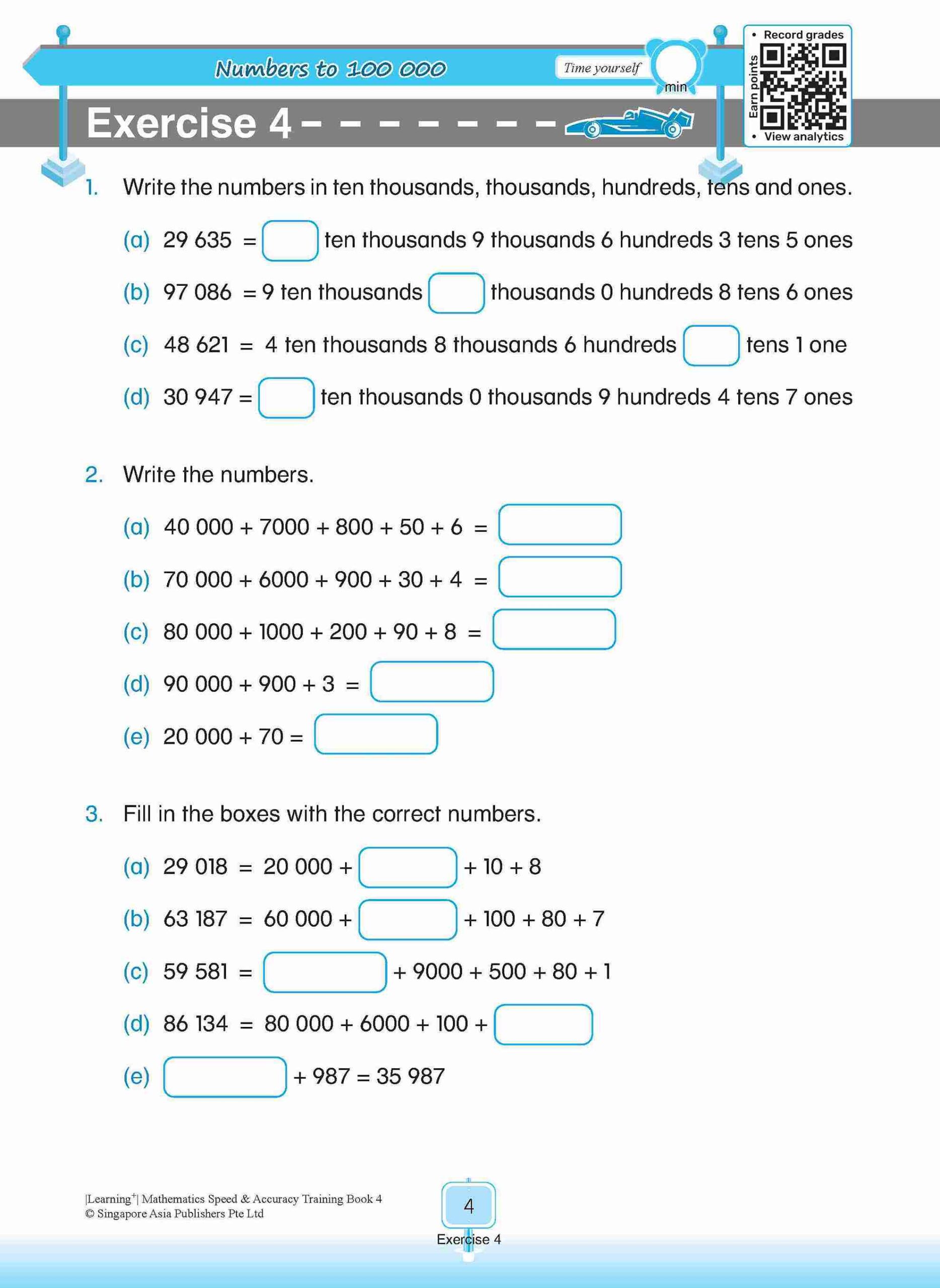 LEARNING+ Mathematics Speed & Accuracy Training Book 4