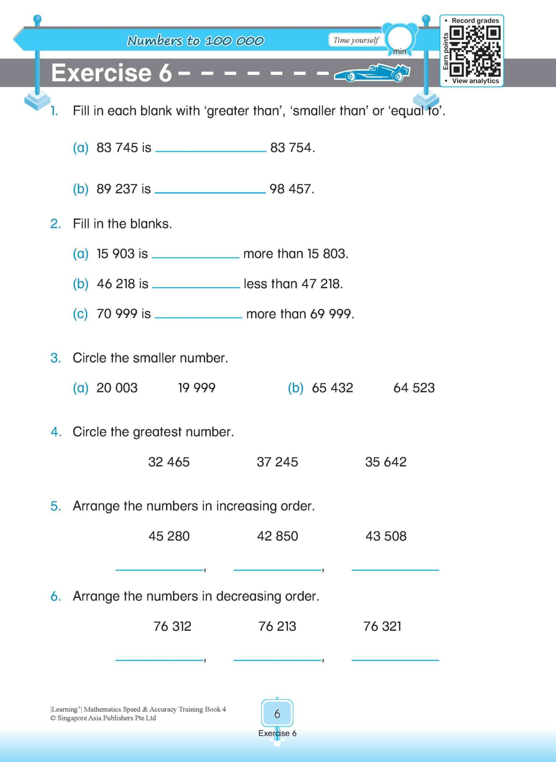 LEARNING+ Mathematics Speed & Accuracy Training Book 4