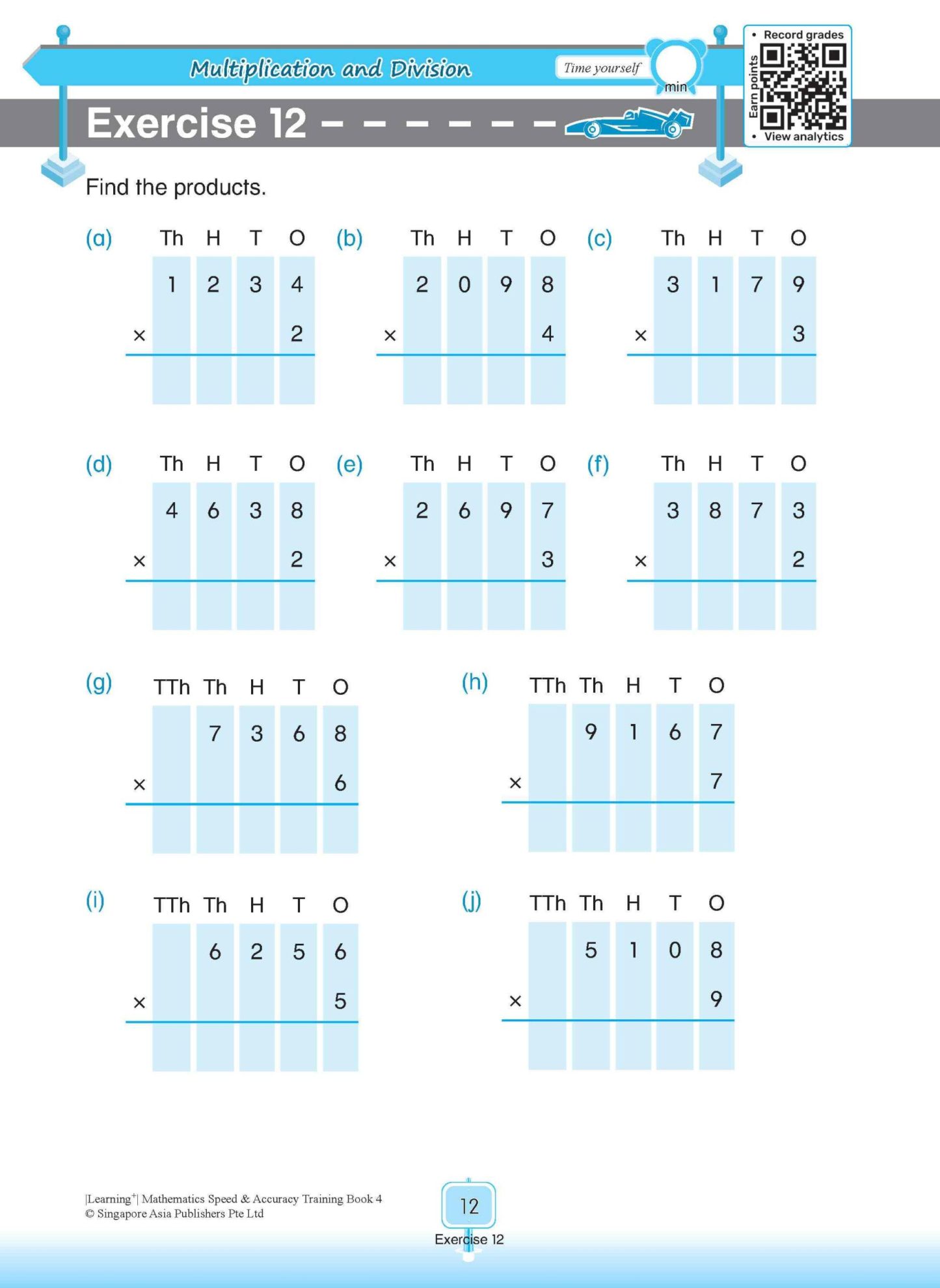 LEARNING+ Mathematics Speed & Accuracy Training Book 4