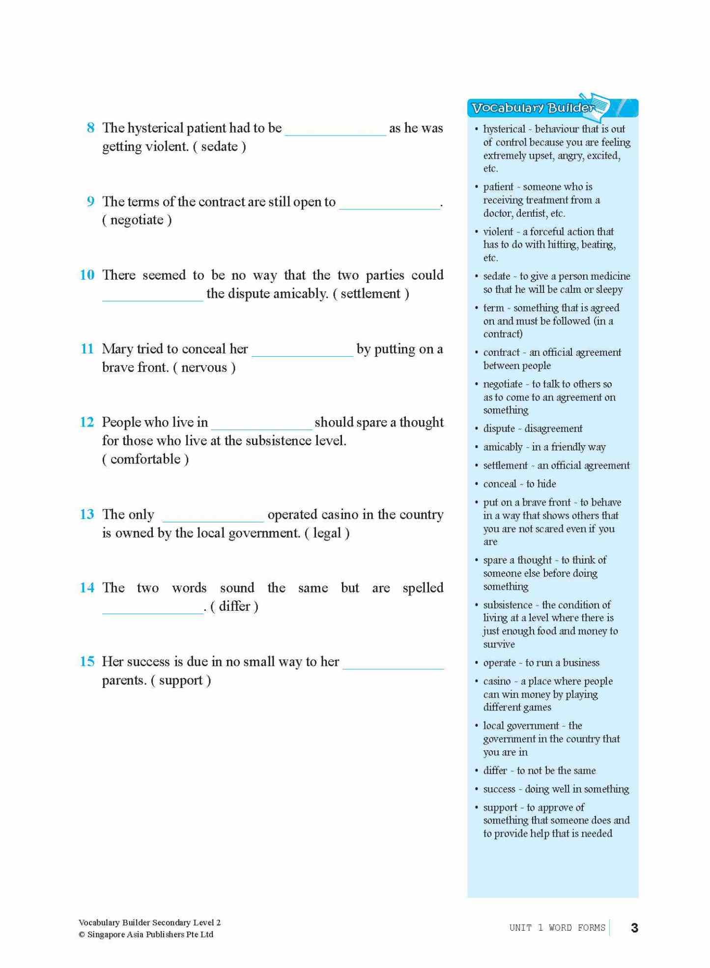 Vocabulary Builder Secondary Level 2
