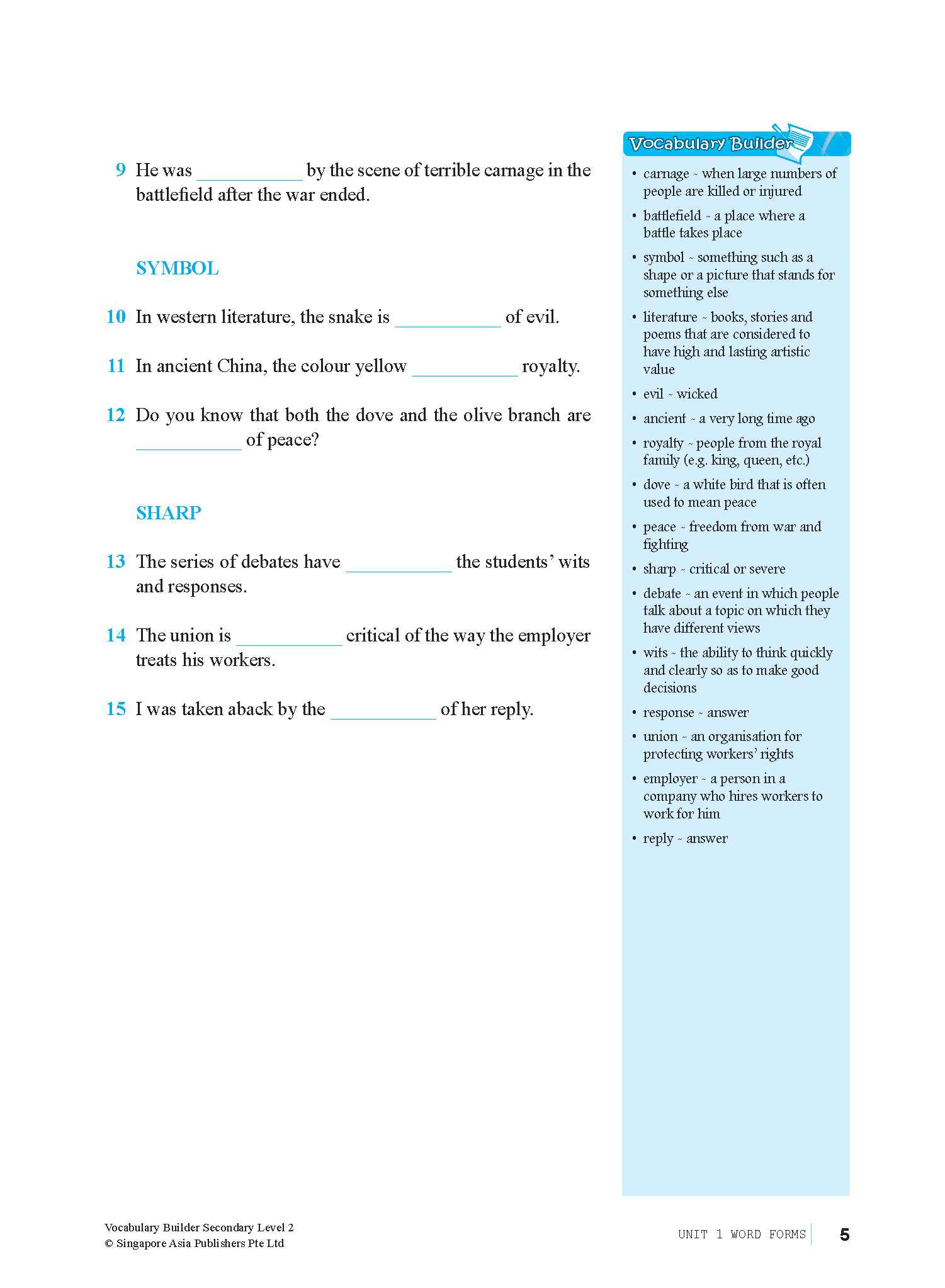 Vocabulary Builder Secondary Level 2