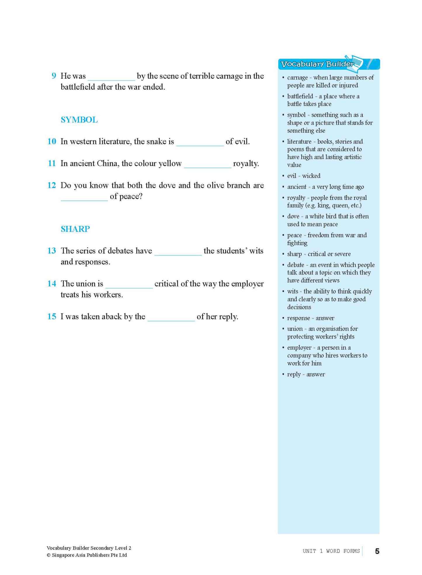 Vocabulary Builder Secondary Level 2