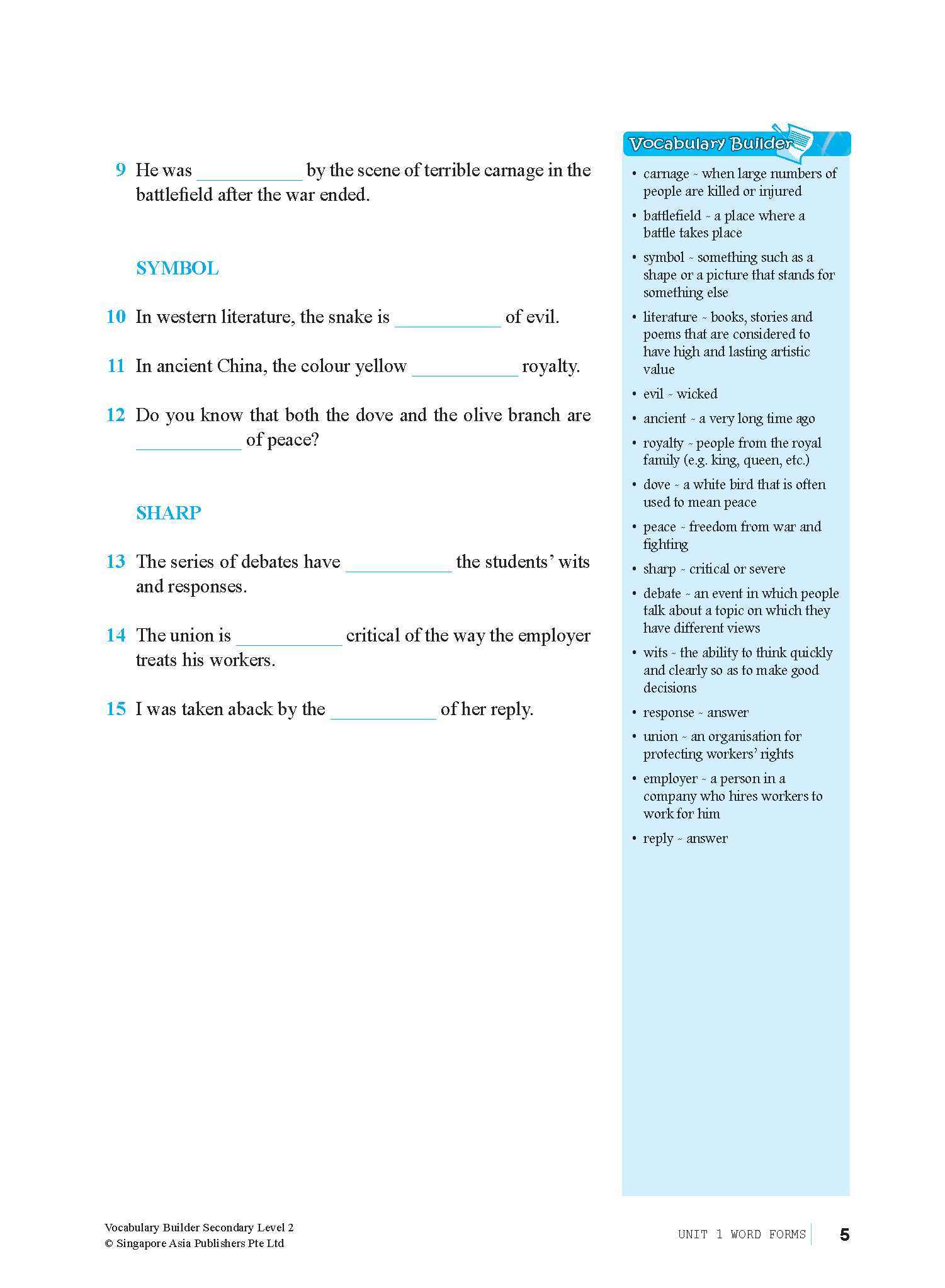 Vocabulary Builder Secondary Level 2