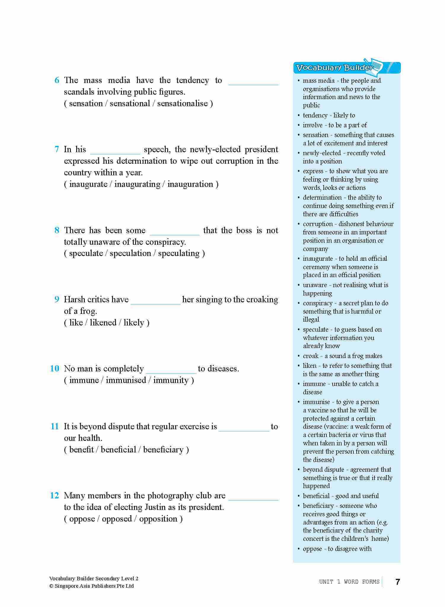 Vocabulary Builder Secondary Level 2