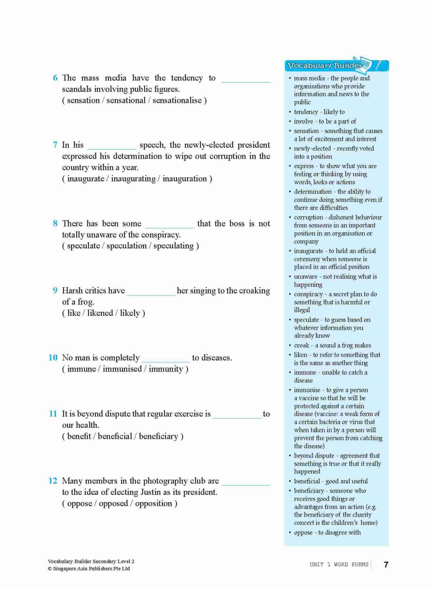 Vocabulary Builder Secondary Level 2