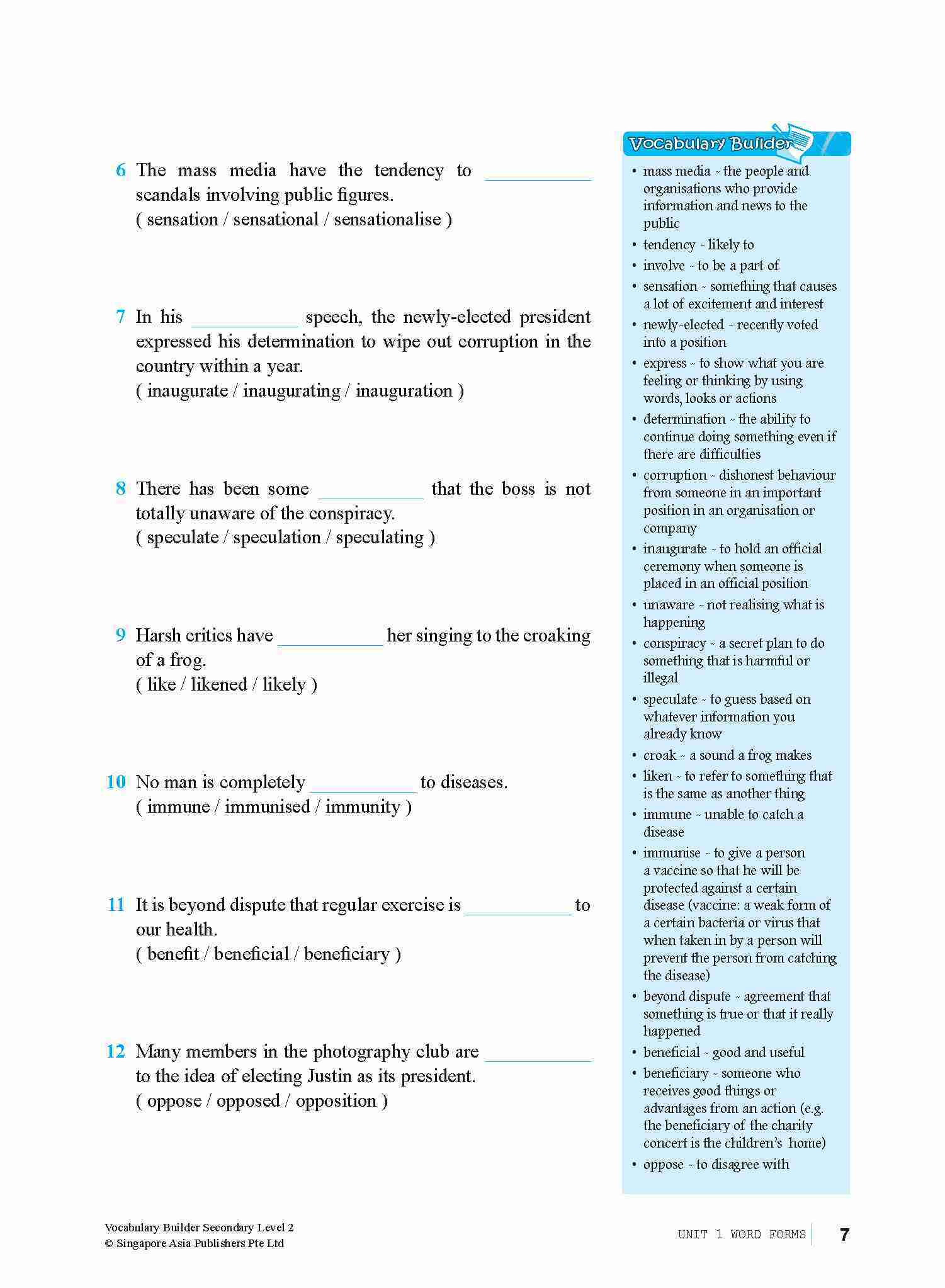 Vocabulary Builder Secondary Level 2