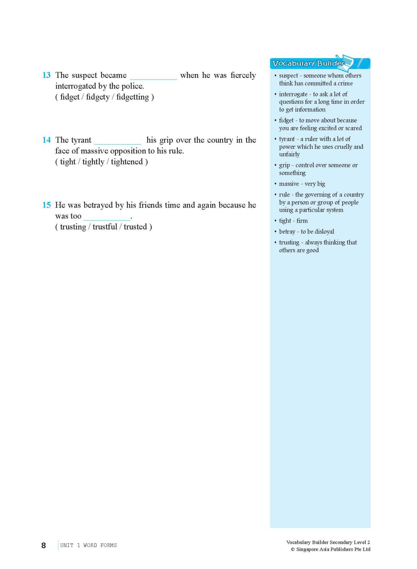 Vocabulary Builder Secondary Level 2