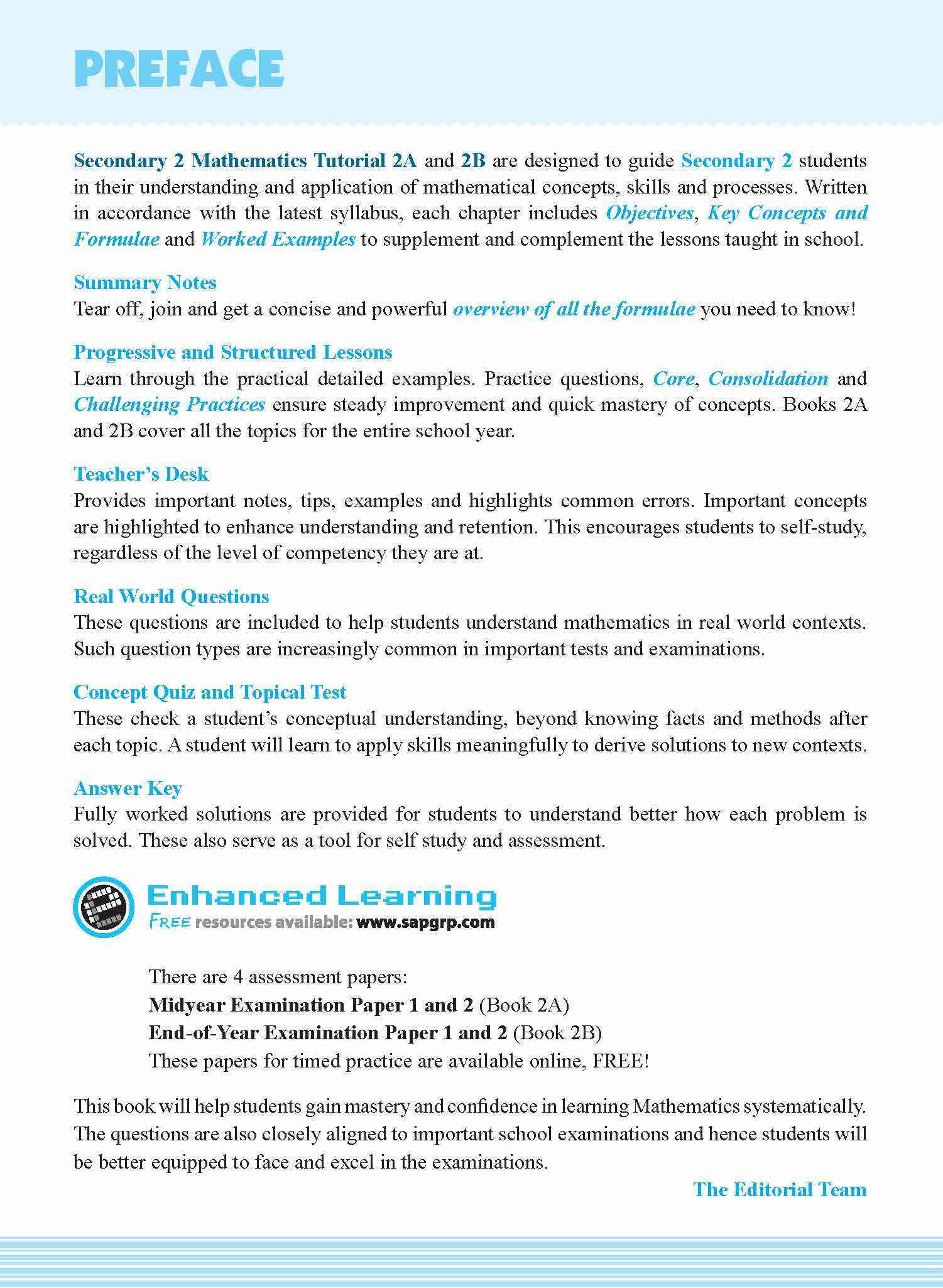 Secondary 2 Mathematics Tutorial 2A [G3]