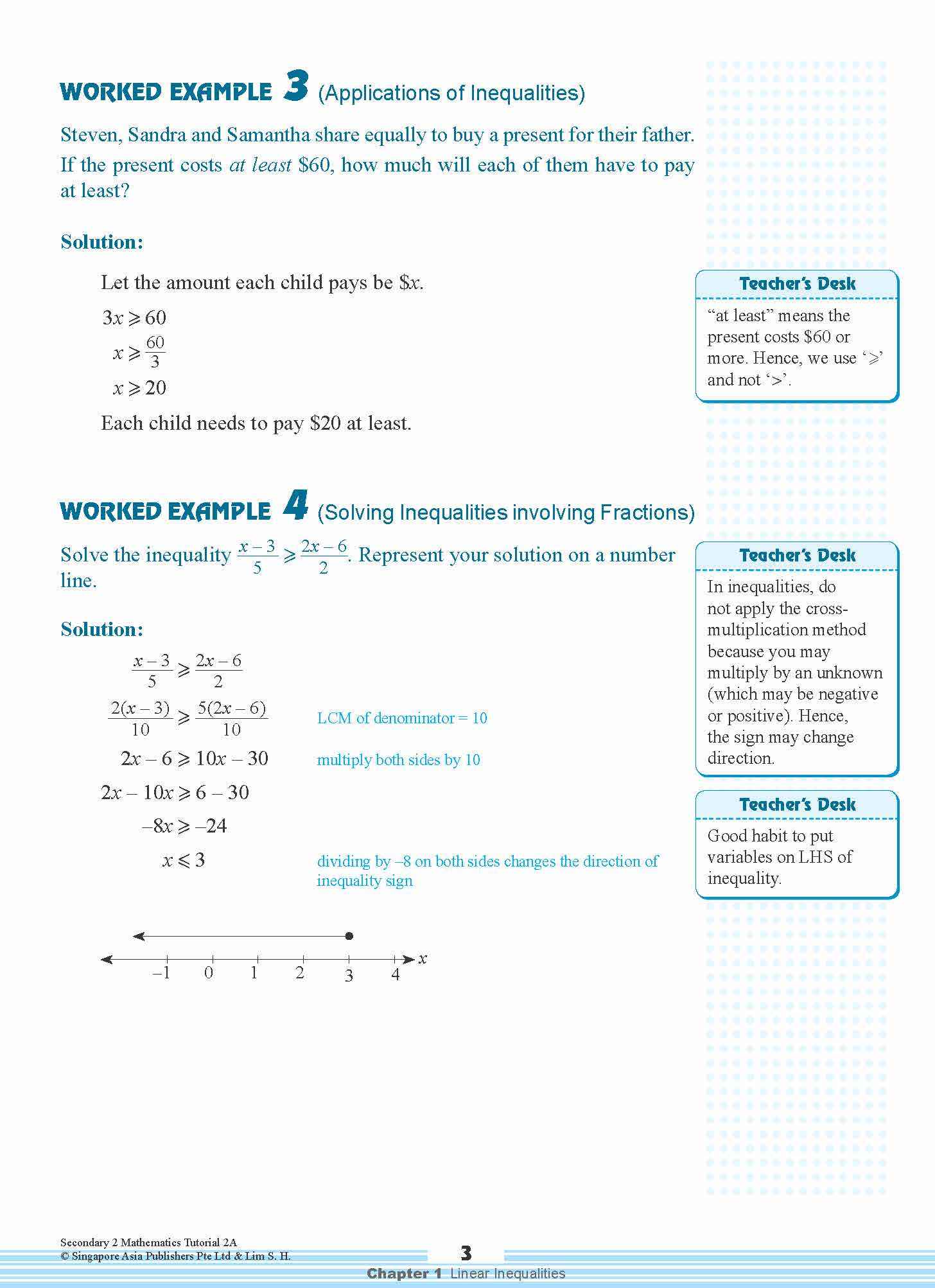 Secondary 2 Mathematics Tutorial 2A [G3]