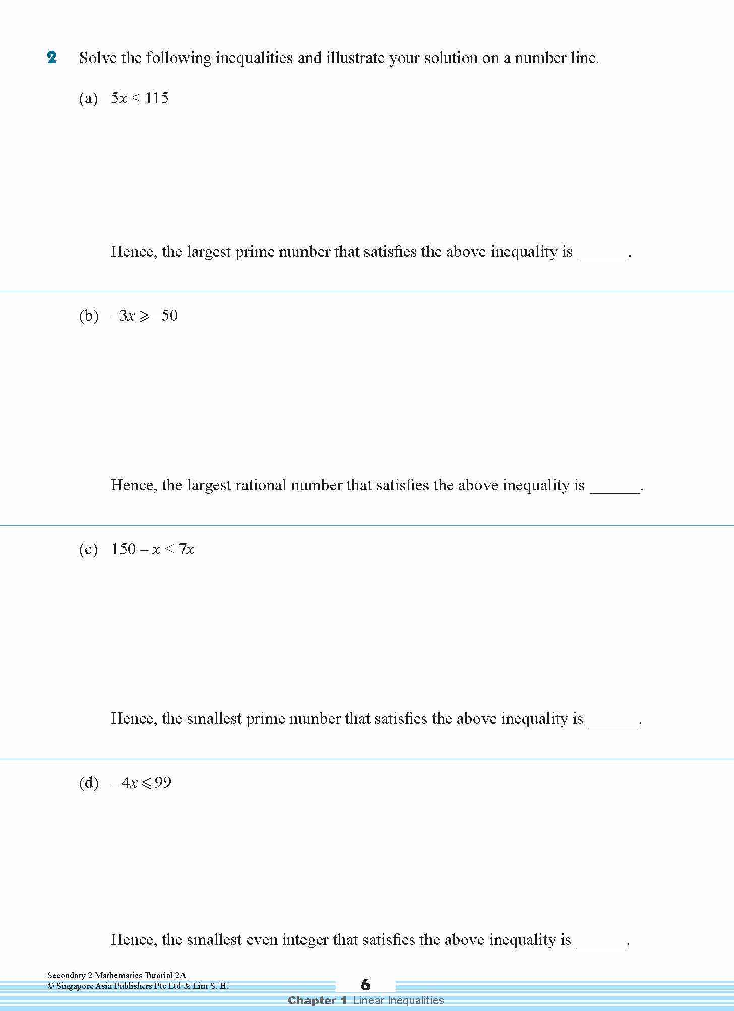 Secondary 2 Mathematics Tutorial 2A [G3]