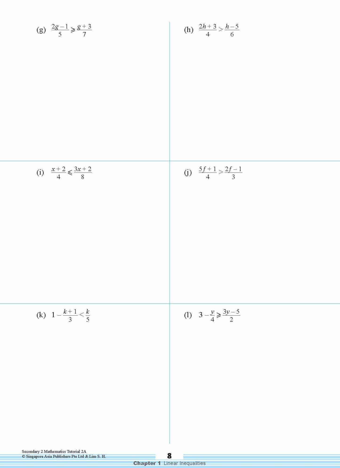 Secondary 2 Mathematics Tutorial 2A [G3]
