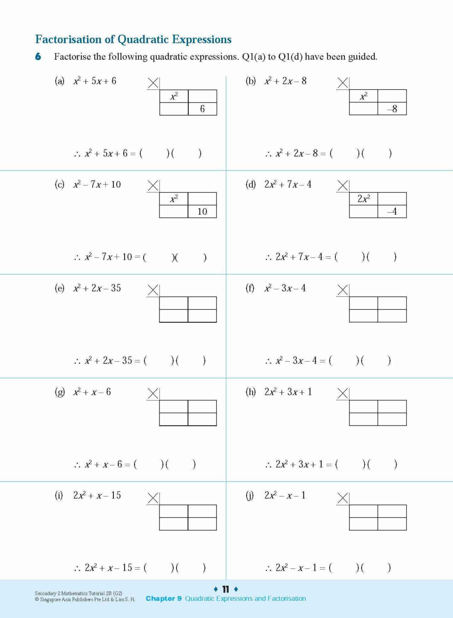 Secondary 2 Mathematics Tutorial 2B [G2]