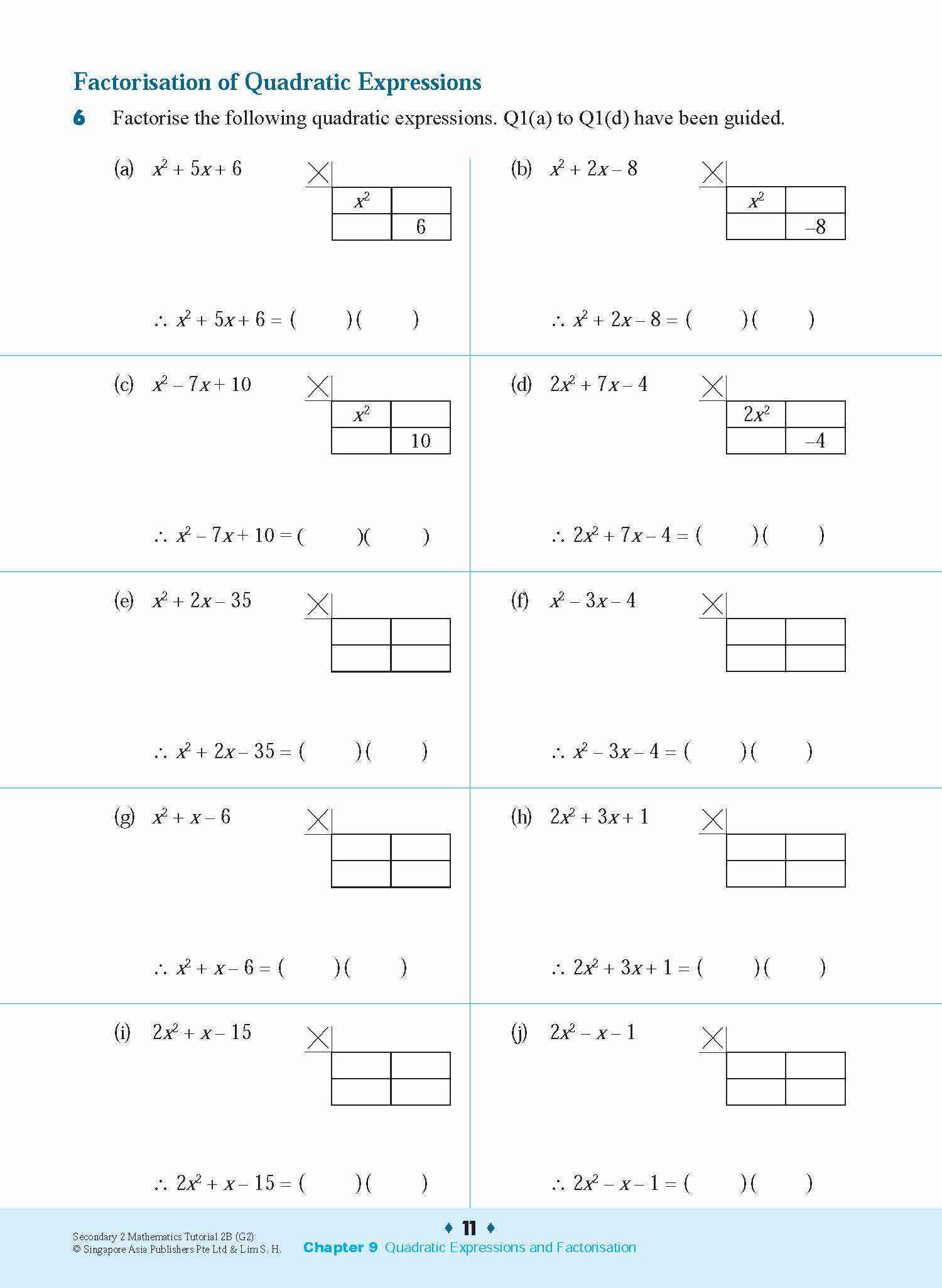 Secondary 2 Mathematics Tutorial 2B [G2]