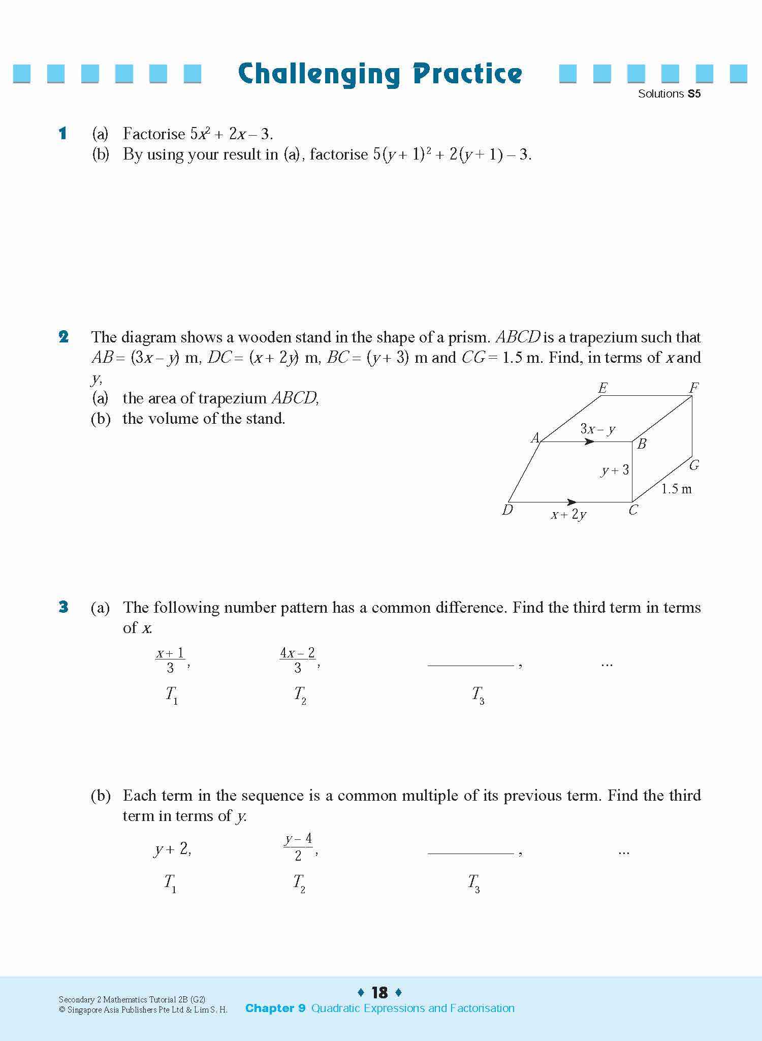 Secondary 2 Mathematics Tutorial 2B [G2]