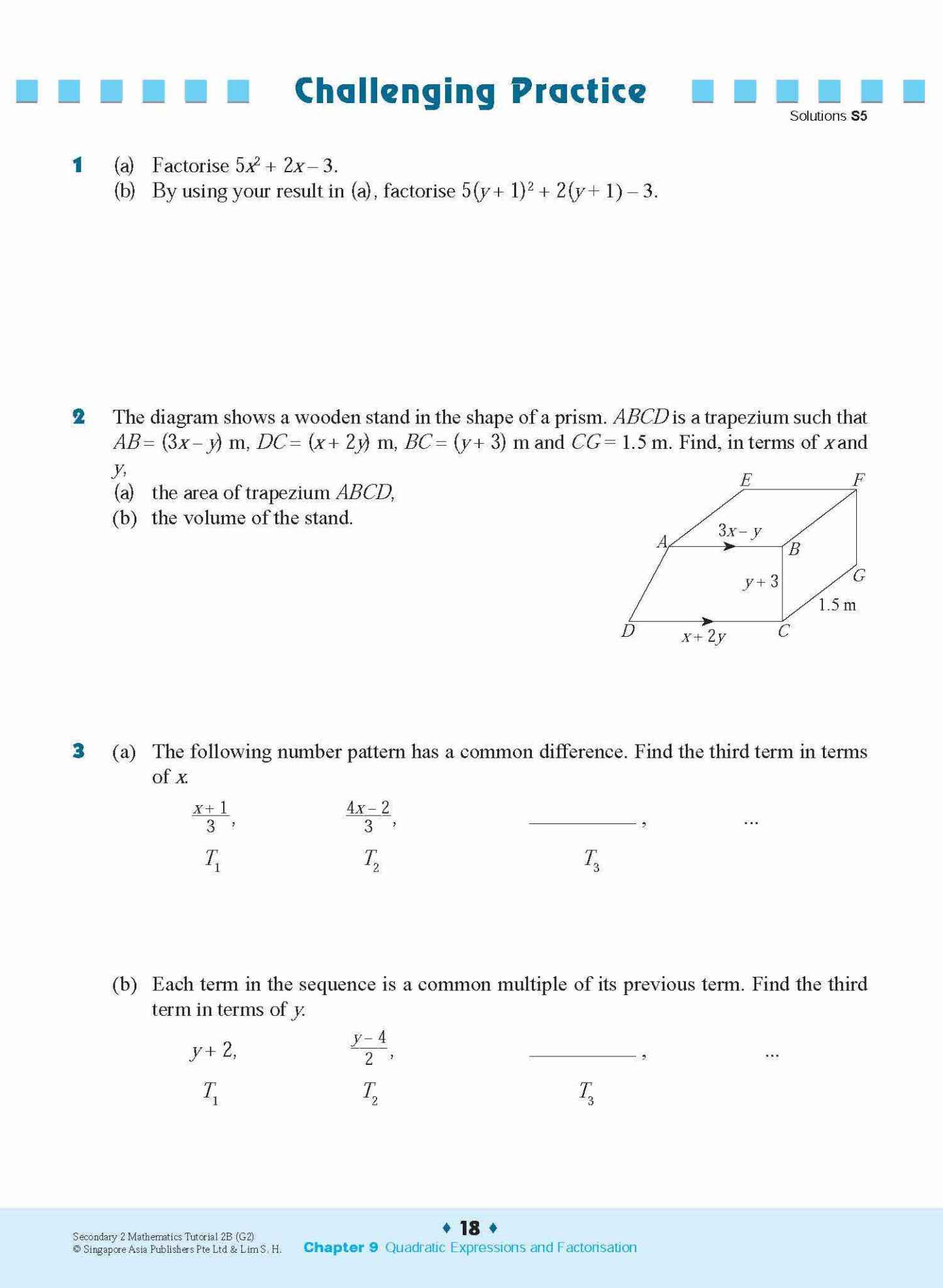 Secondary 2 Mathematics Tutorial 2B [G2]