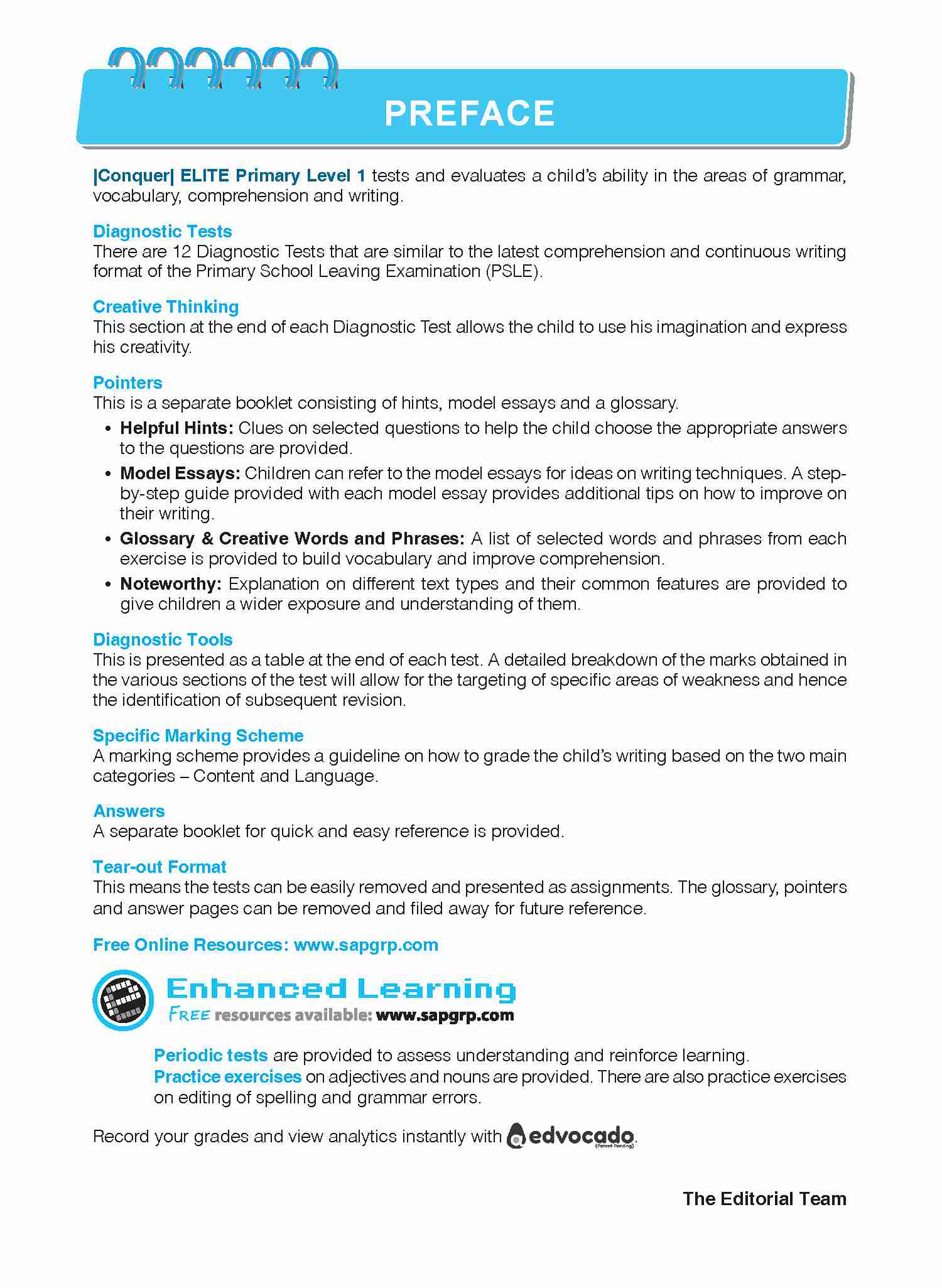 Conquer ELITE (English Language In-depth Tests and Evaluation) PRIMARY LEVEL 1