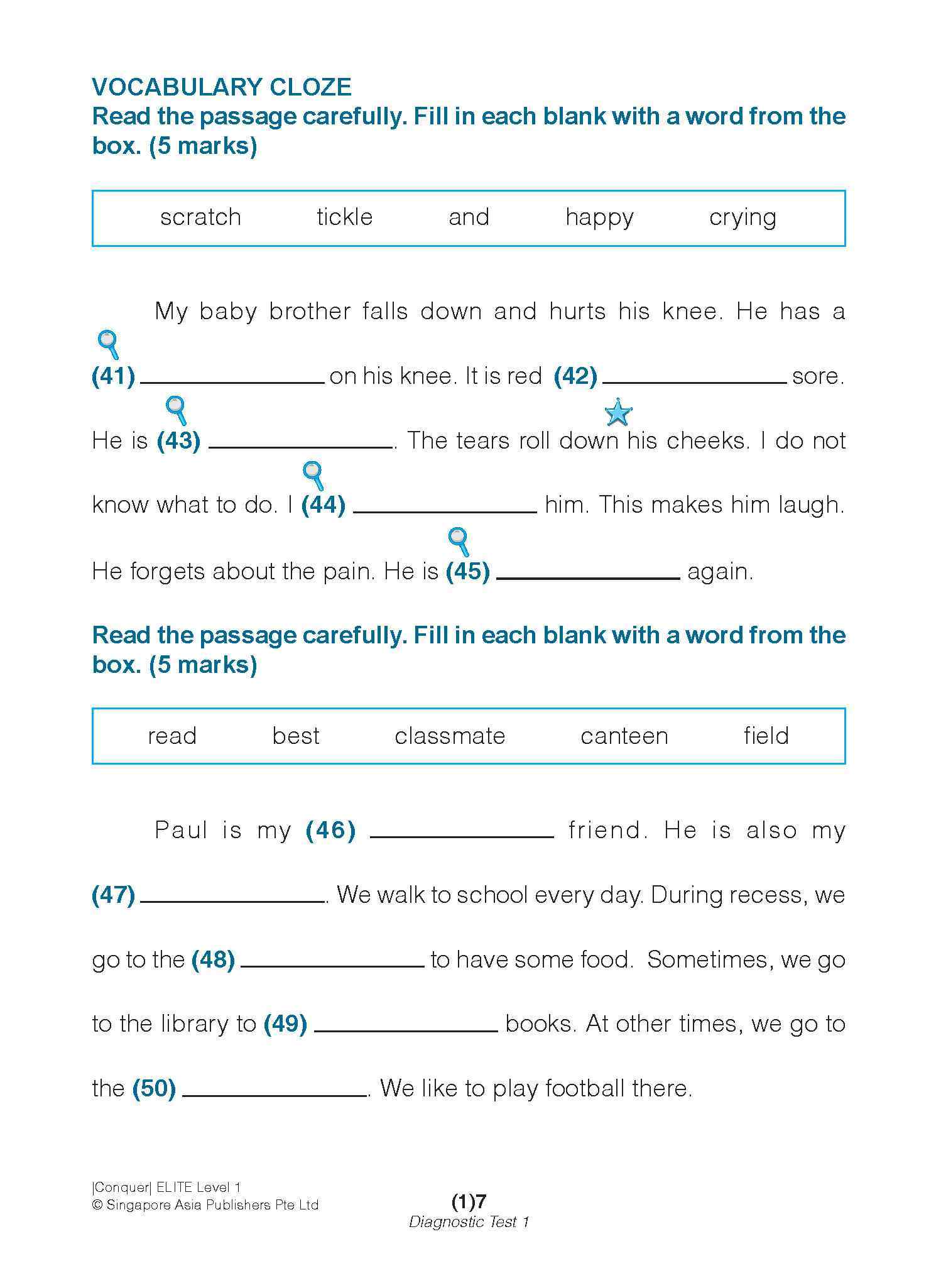 Conquer ELITE (English Language In-depth Tests and Evaluation) PRIMARY LEVEL 1