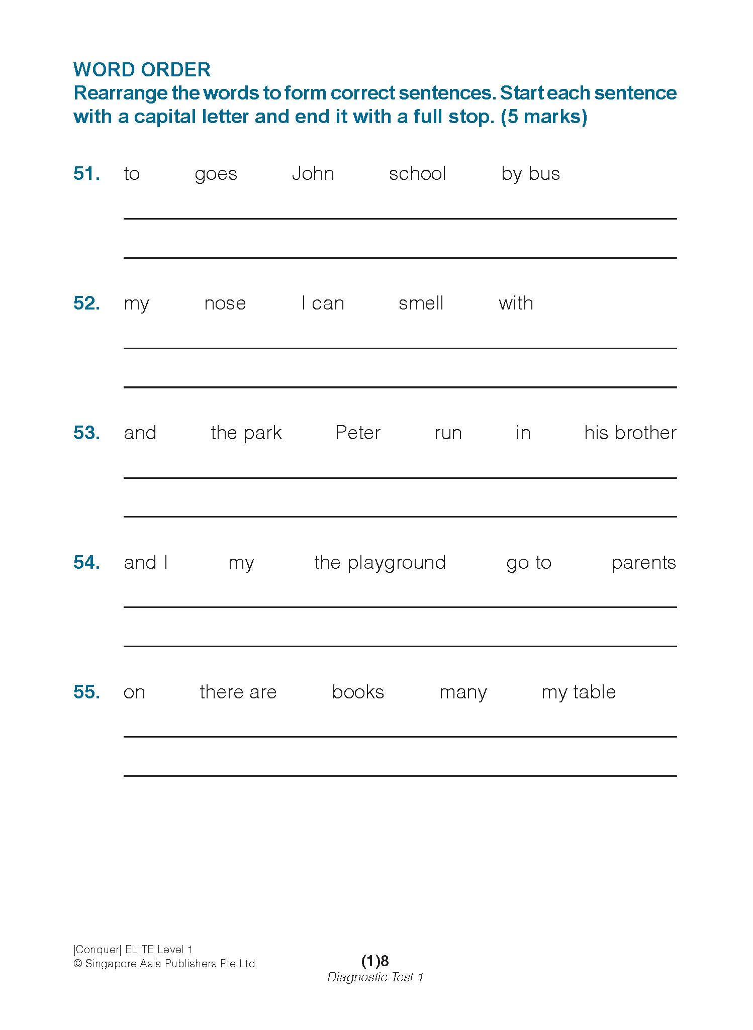 Conquer ELITE (English Language In-depth Tests and Evaluation) PRIMARY LEVEL 1