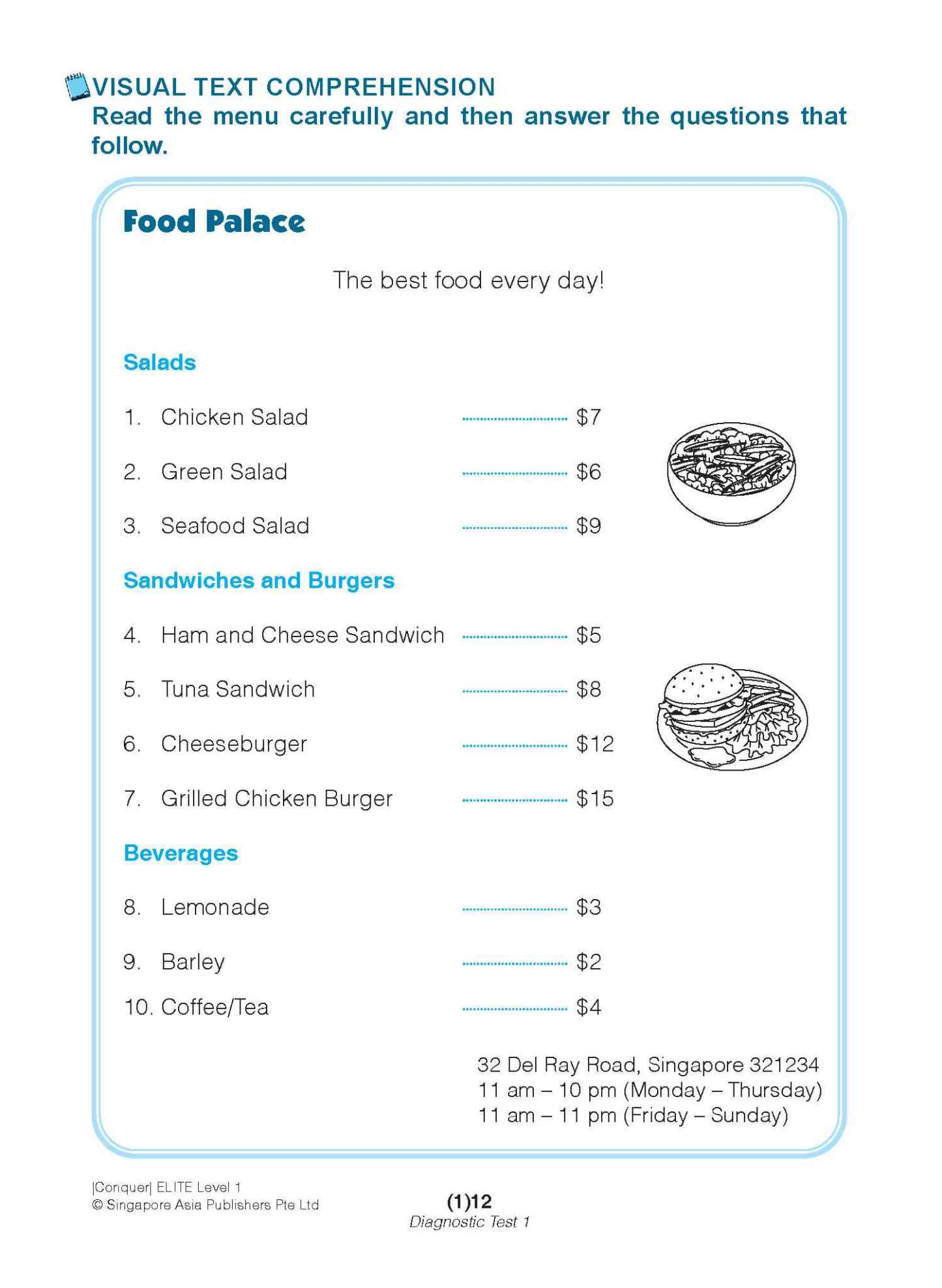 Conquer ELITE (English Language In-depth Tests and Evaluation) PRIMARY LEVEL 1