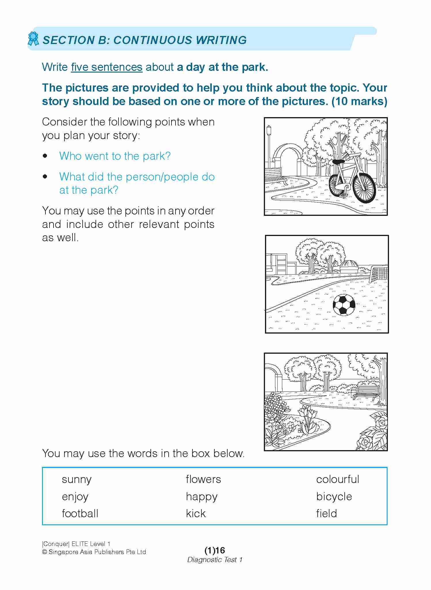 Conquer ELITE (English Language In-depth Tests and Evaluation) PRIMARY LEVEL 1