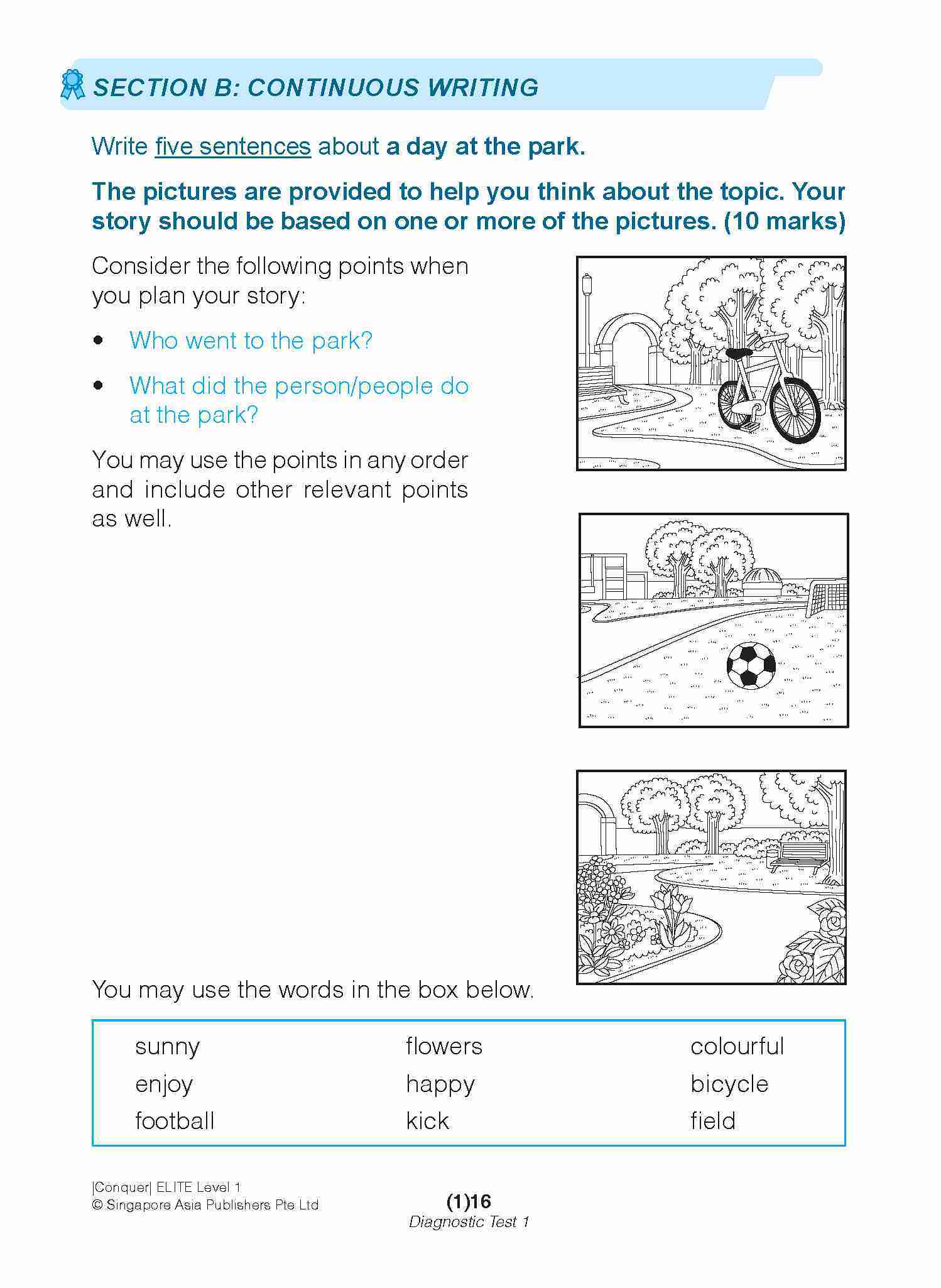 Conquer ELITE (English Language In-depth Tests and Evaluation) PRIMARY LEVEL 1