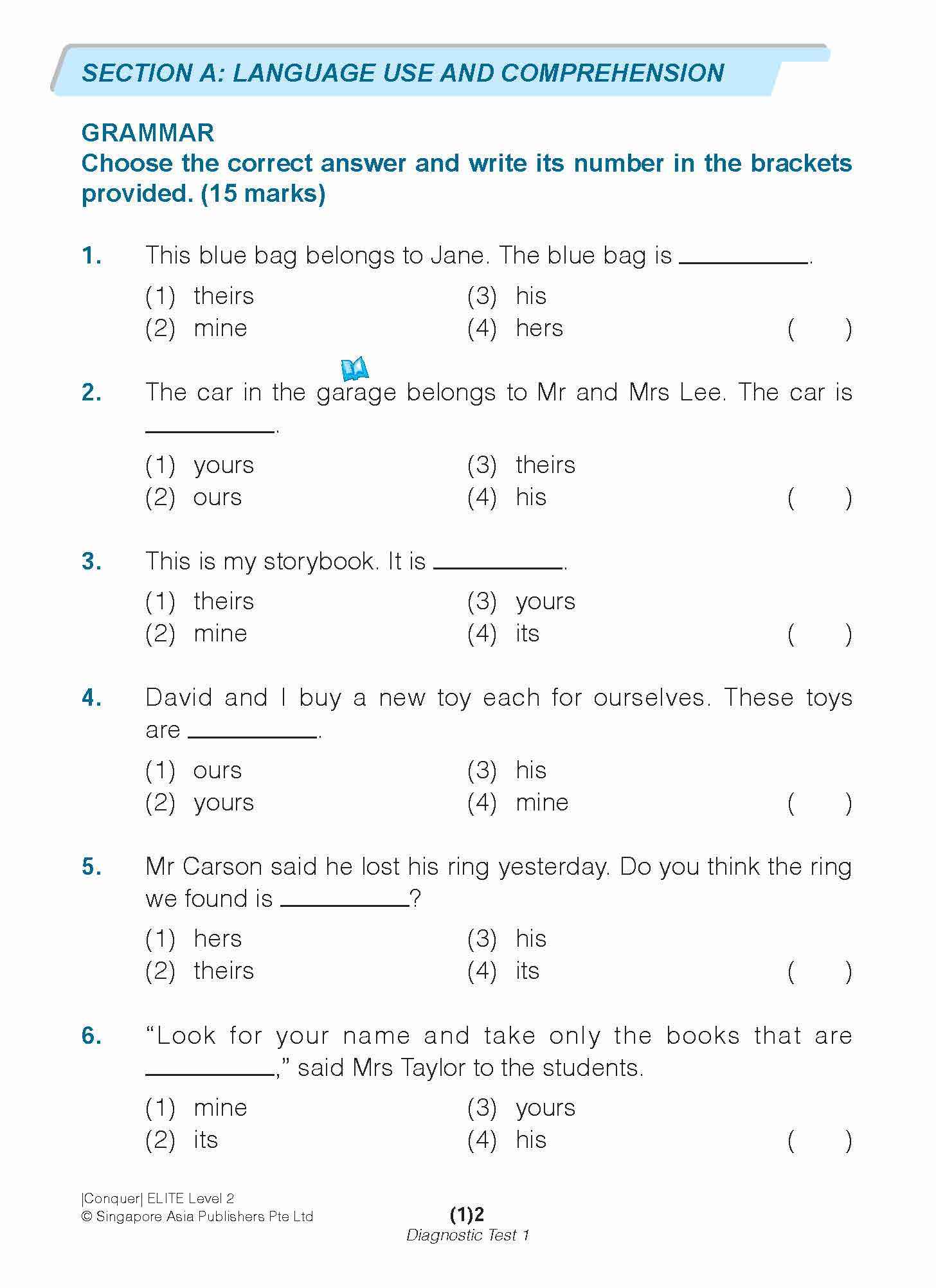 Conquer ELITE (English Language In-depth Tests and Evaluation) PRIMARY LEVEL 2