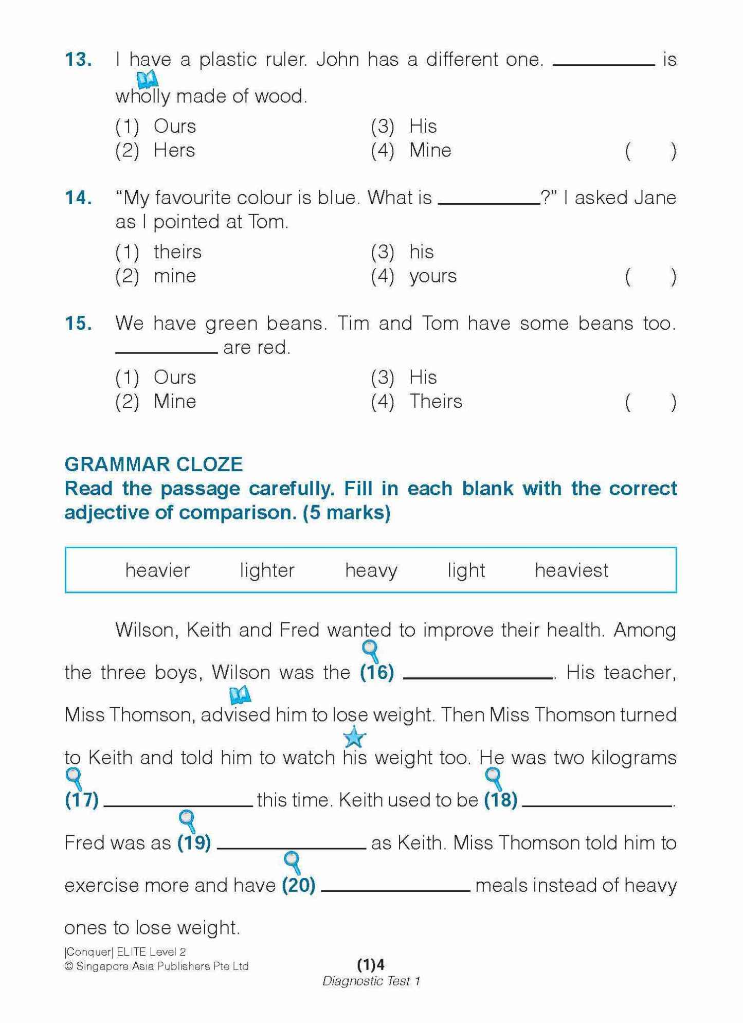 Conquer ELITE (English Language In-depth Tests and Evaluation) PRIMARY LEVEL 2