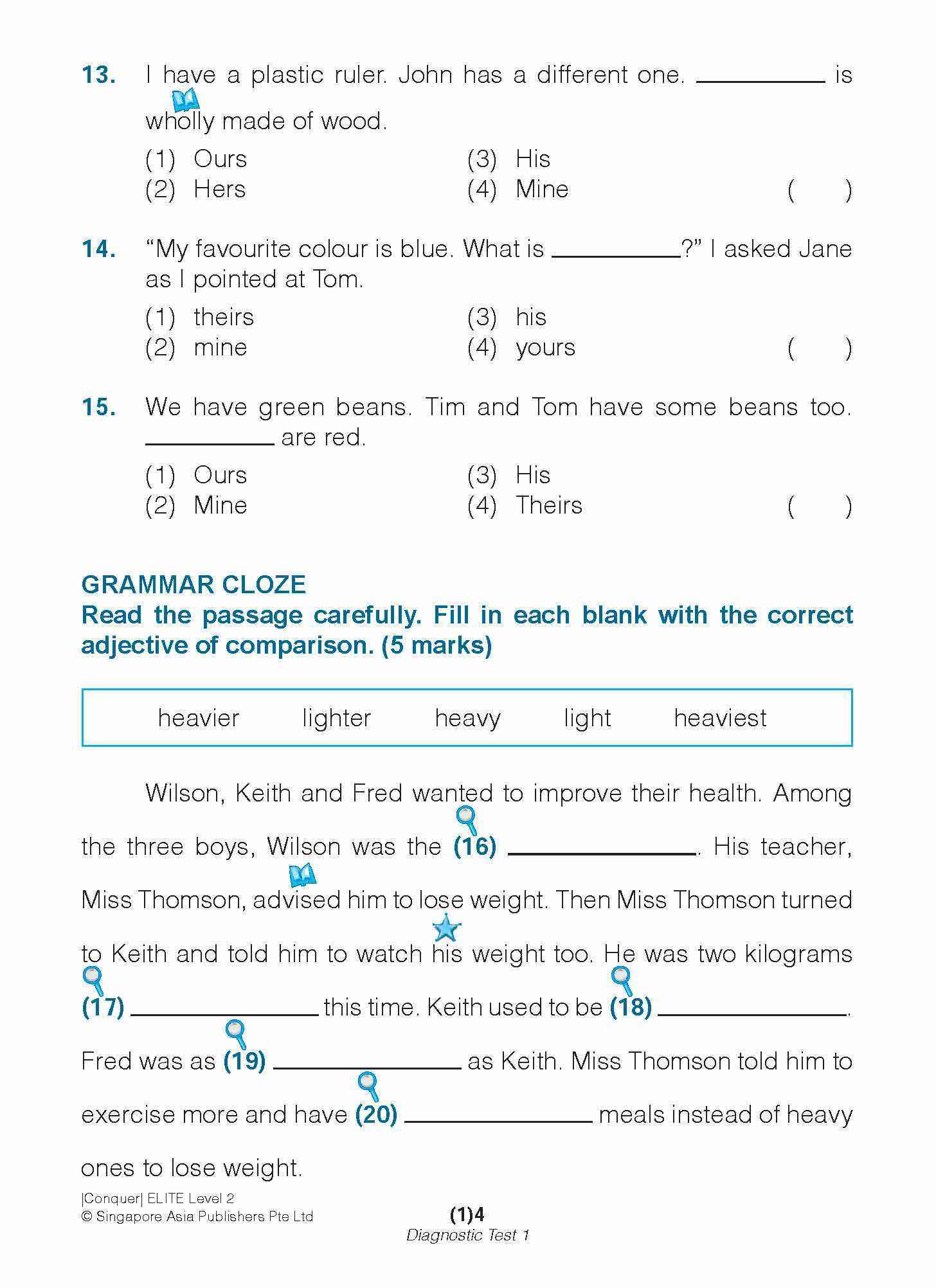 Conquer ELITE (English Language In-depth Tests and Evaluation) PRIMARY LEVEL 2