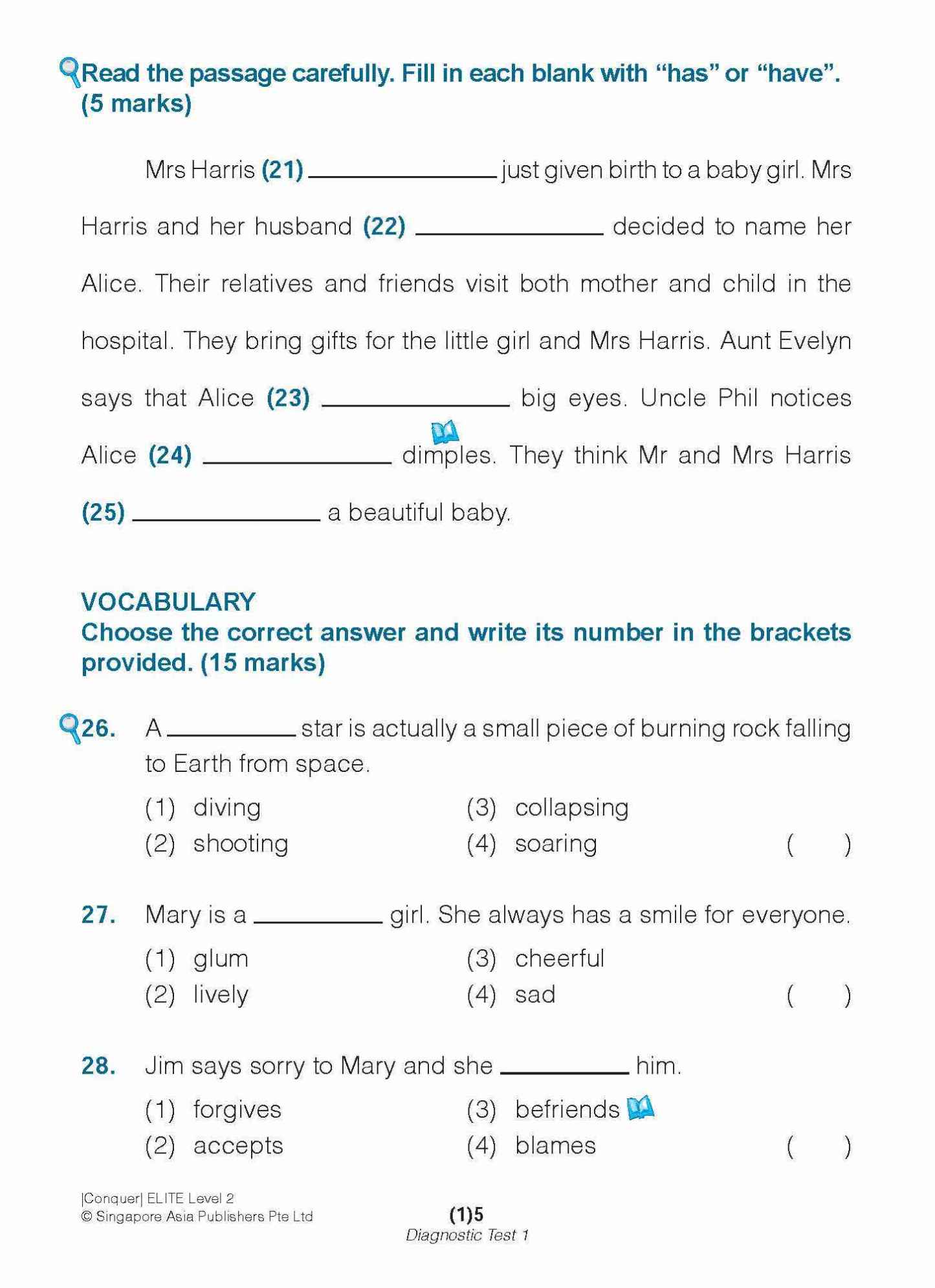 Conquer ELITE (English Language In-depth Tests and Evaluation) PRIMARY LEVEL 2